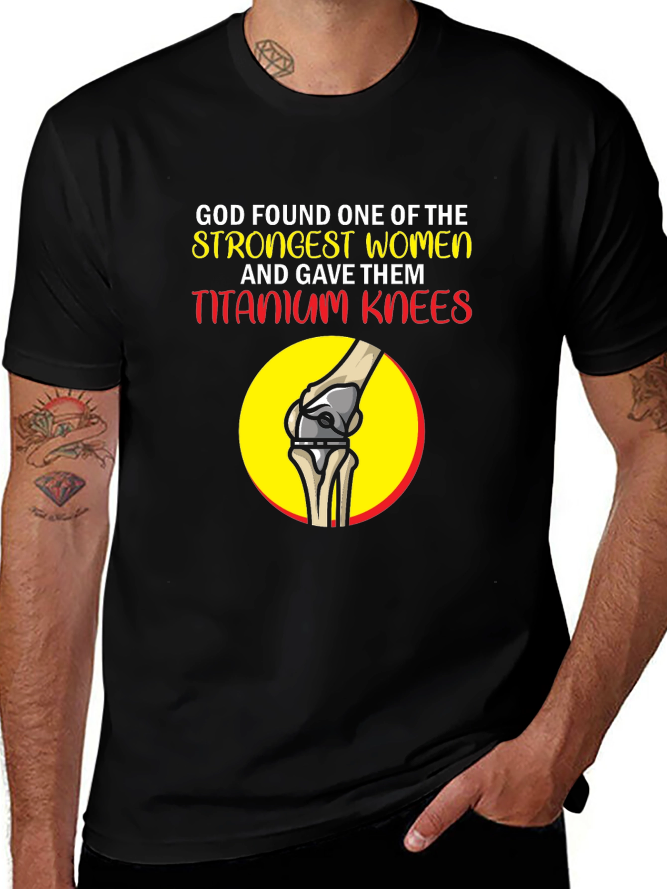 Strong Women Titanium Knees Graphic Tee