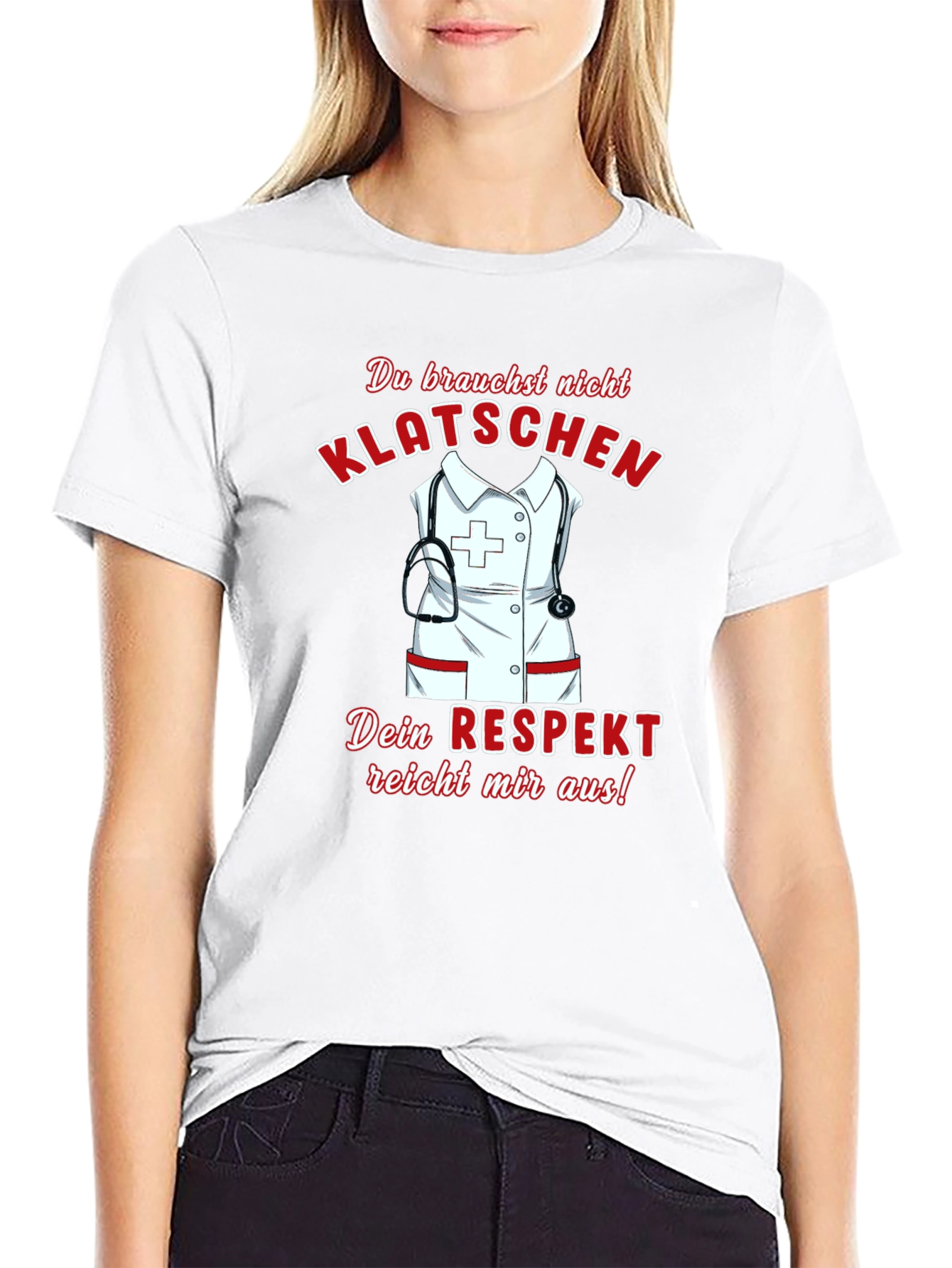 Respectful Nurse T-Shirt - Black Graphic Tee