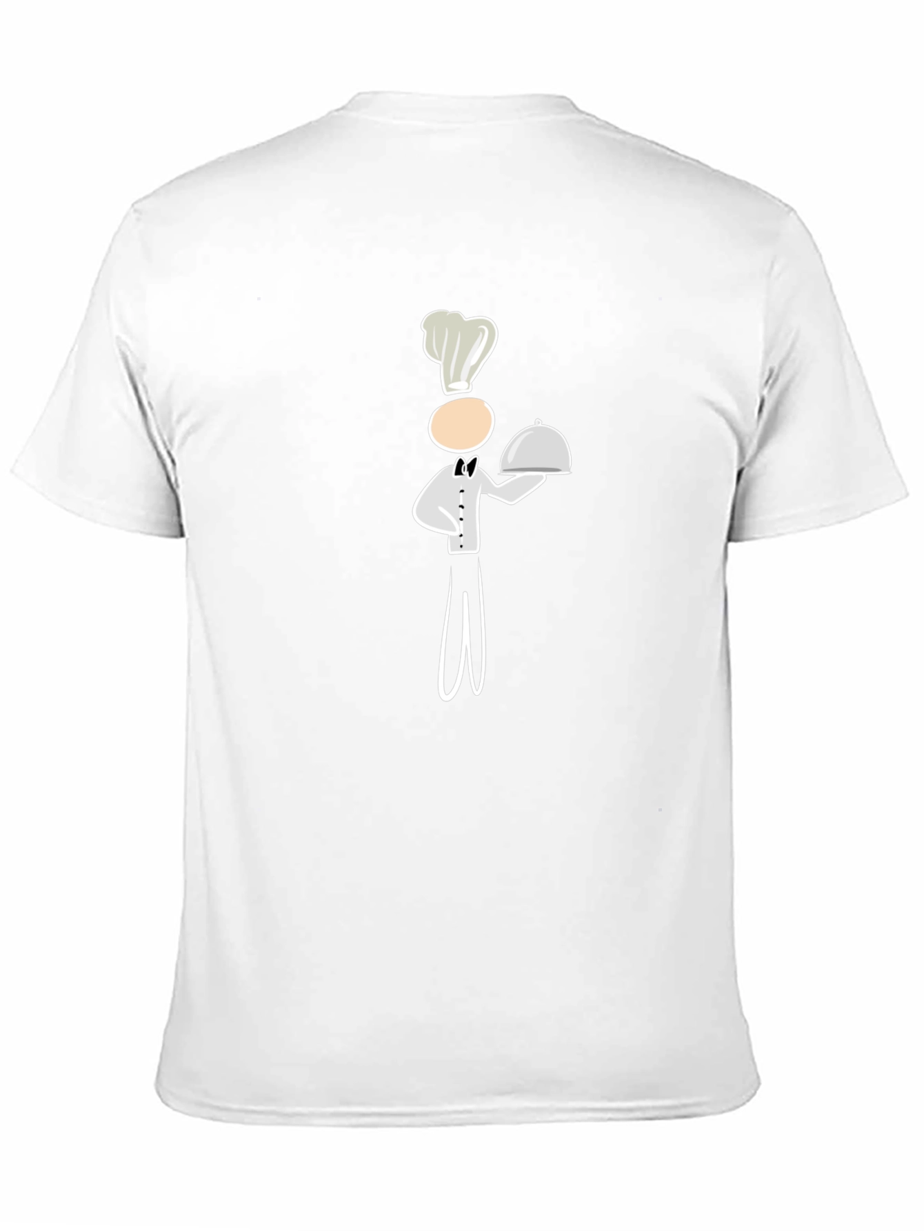 Chef Cartoon Graphic Tee - Black Cotton Blend