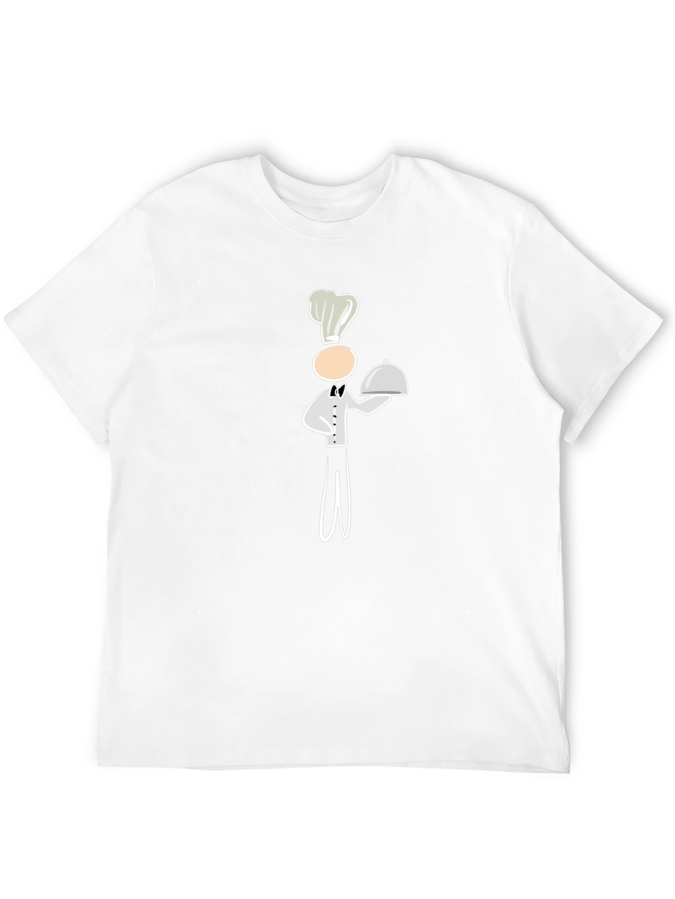 Chef Cartoon Graphic Tee - Black Cotton Blend