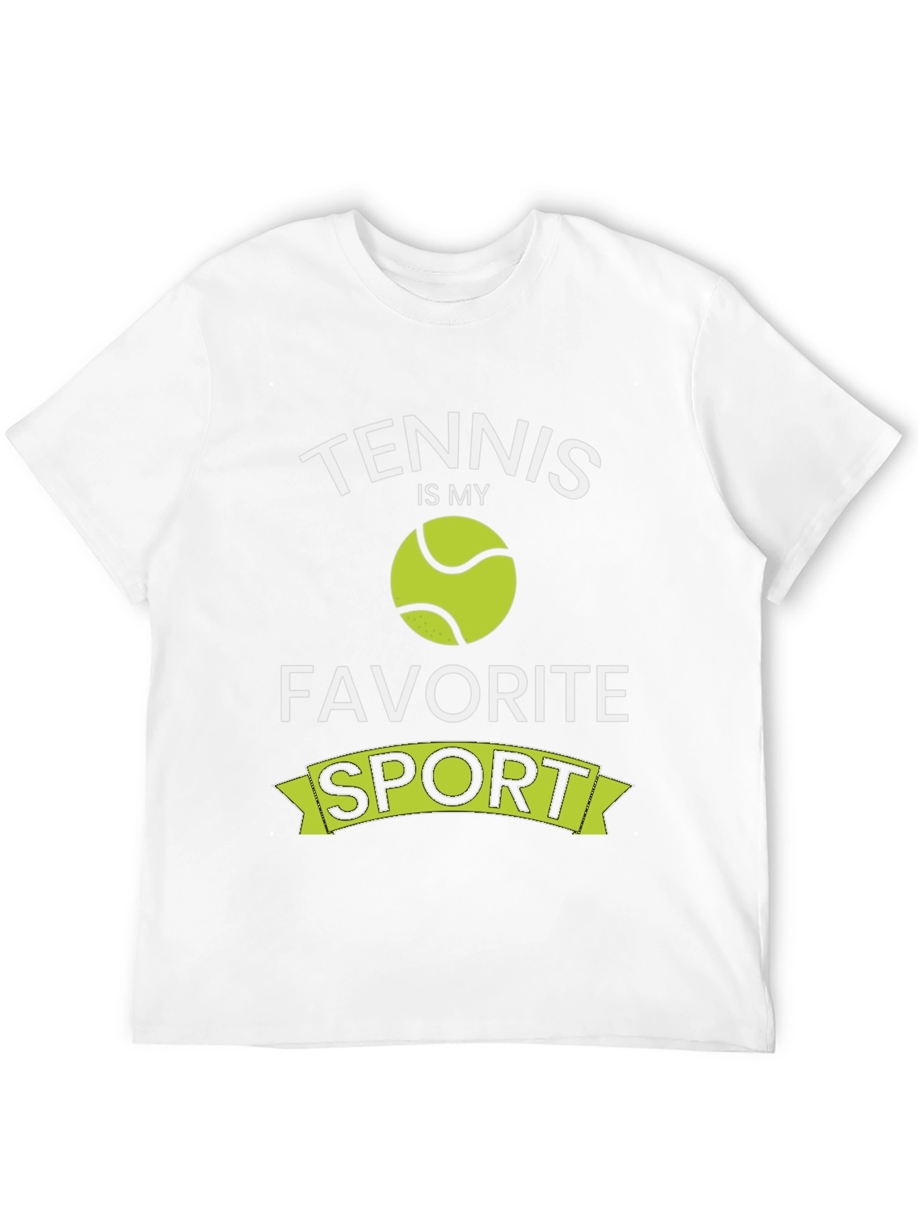 Tennis Is My Favorite Sport Black T-Shirt