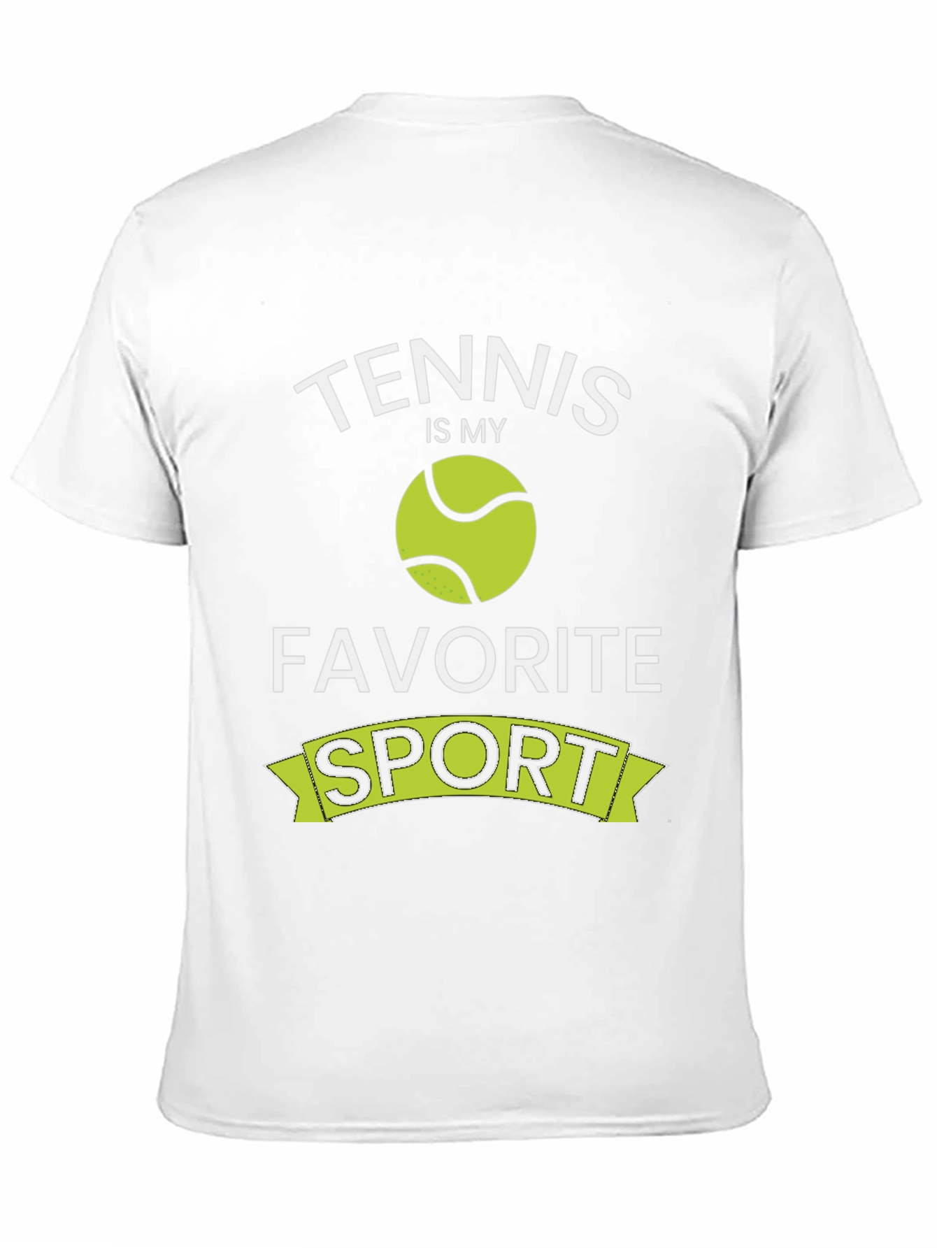 Tennis Is My Favorite Sport Black T-Shirt