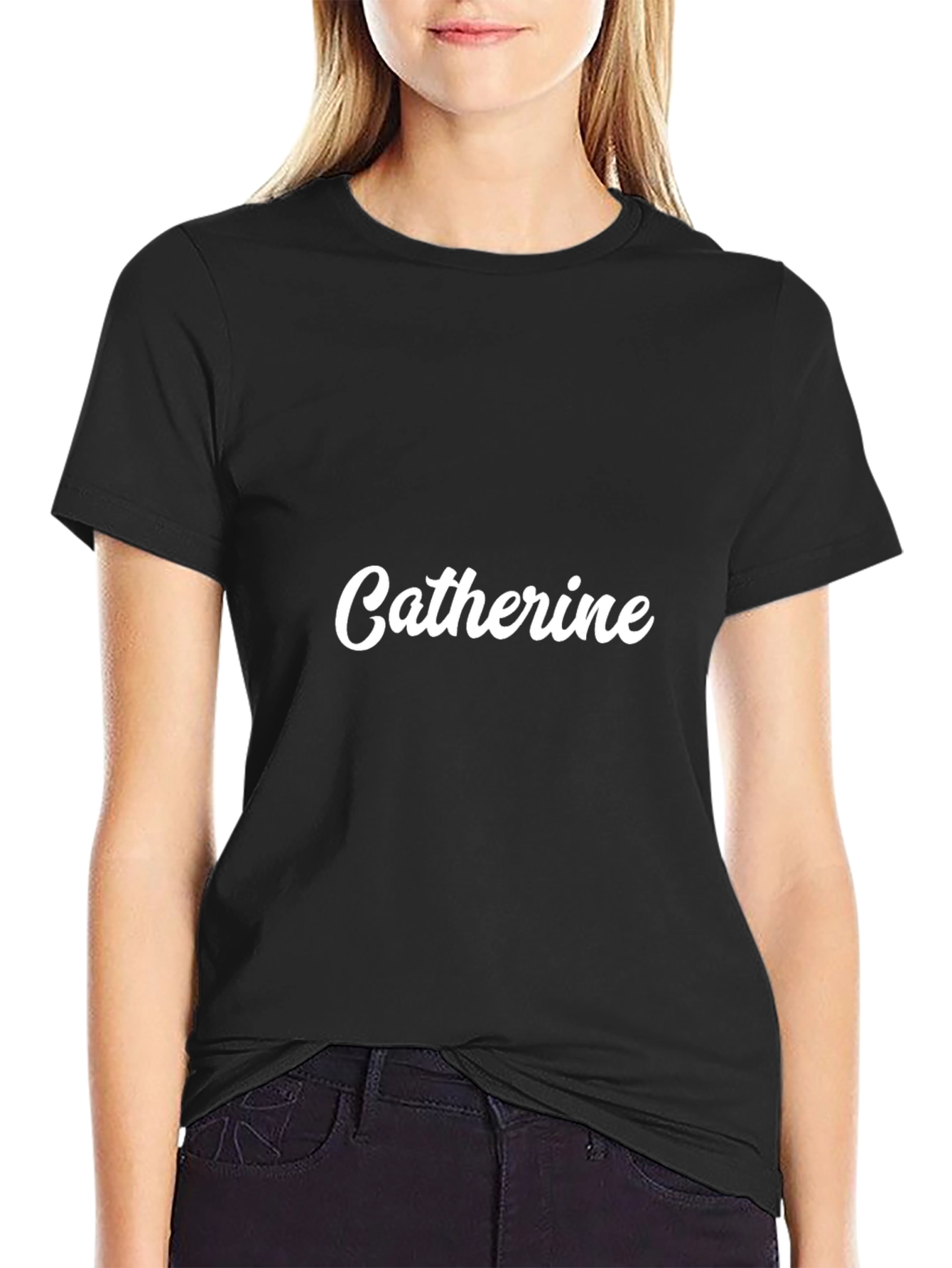 Personalized Catherine Black T-Shirt