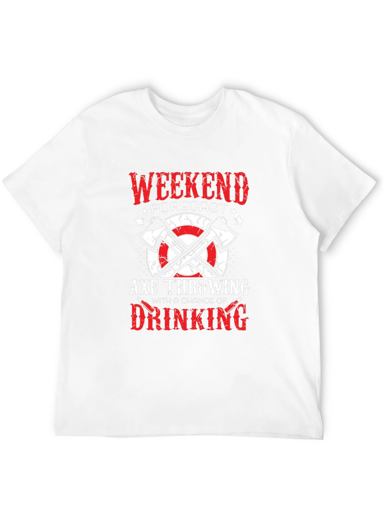 Axe Throwing Weekend Forecast Graphic Tee
