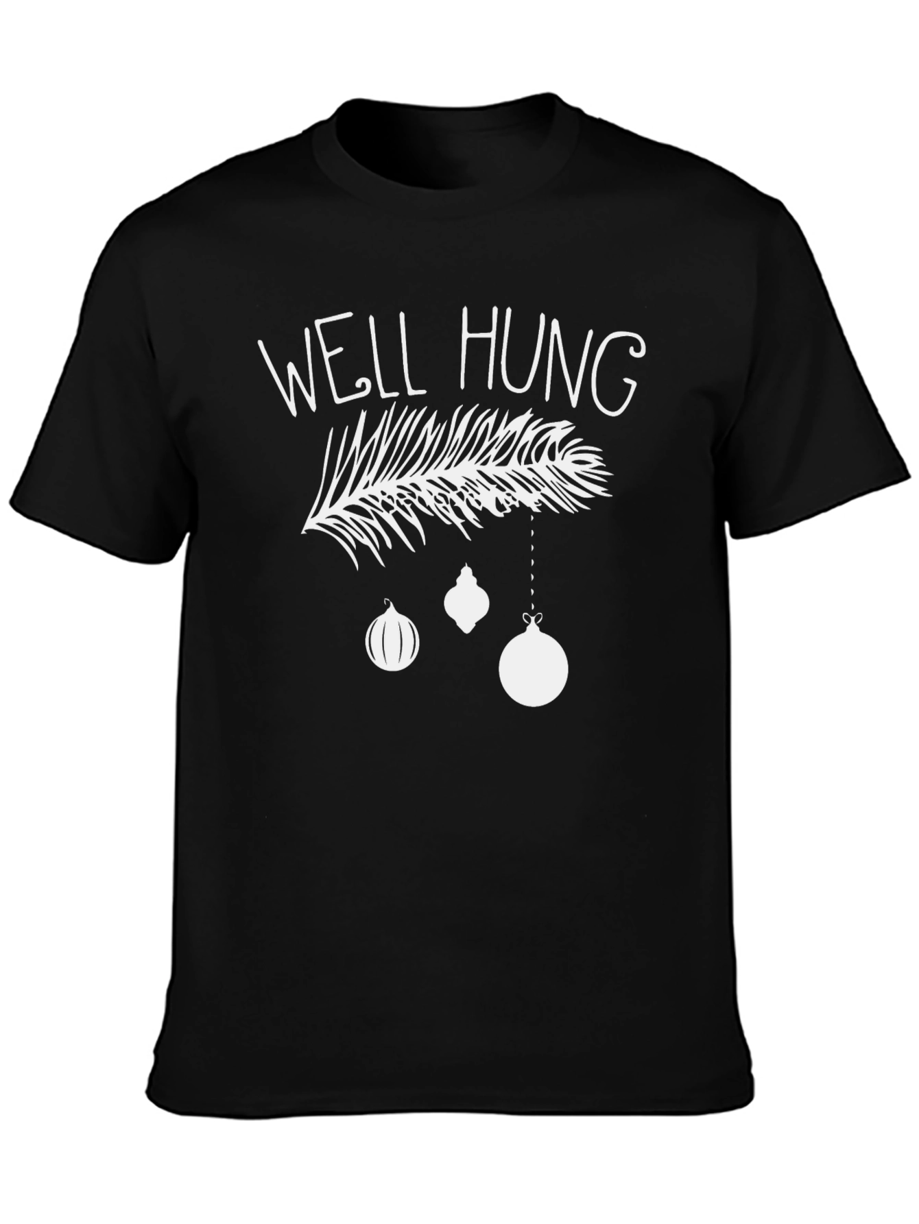 Well Hung Christmas T-Shirt Funny Holiday Tee