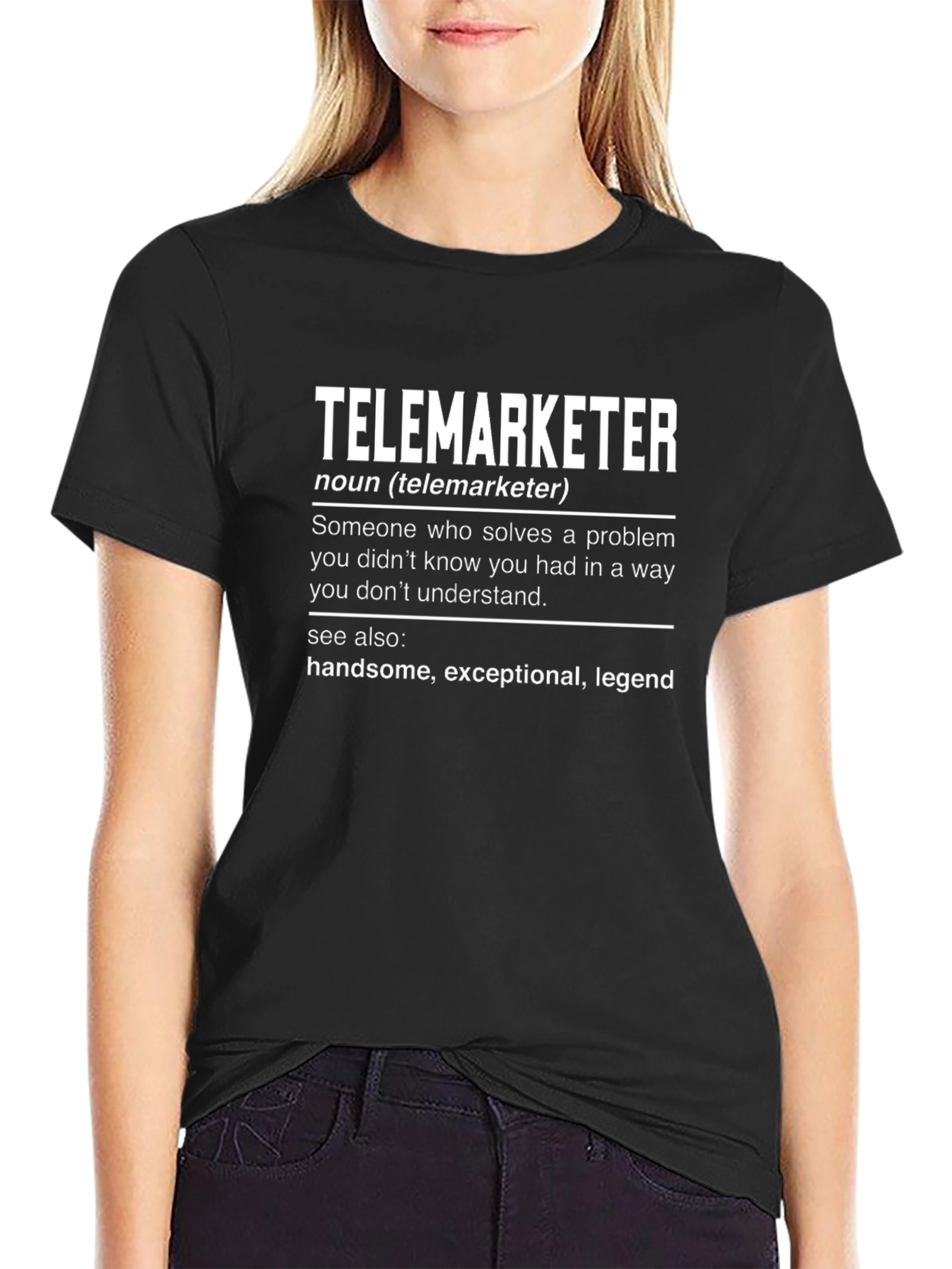 Telemarketer Definition Graphic T-Shirt