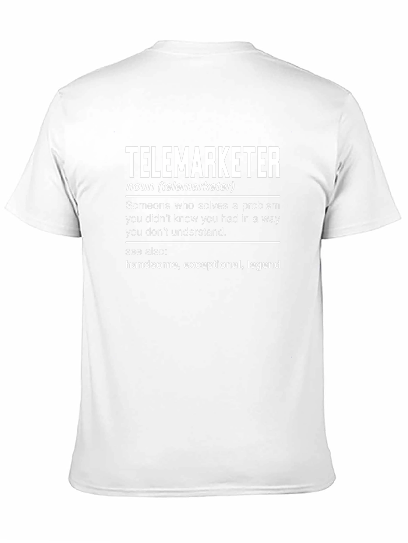 Telemarketer Definition Graphic T-Shirt