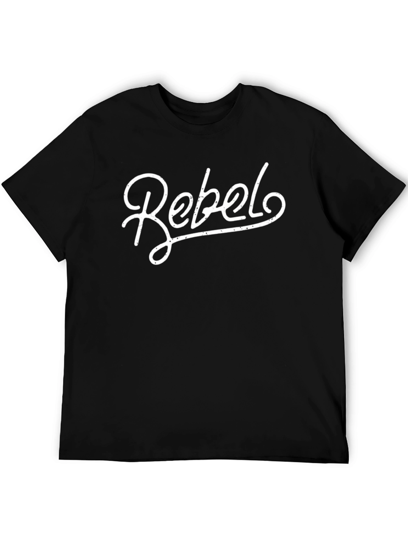 Rebel Graphic T-Shirt - Black Cotton Blend