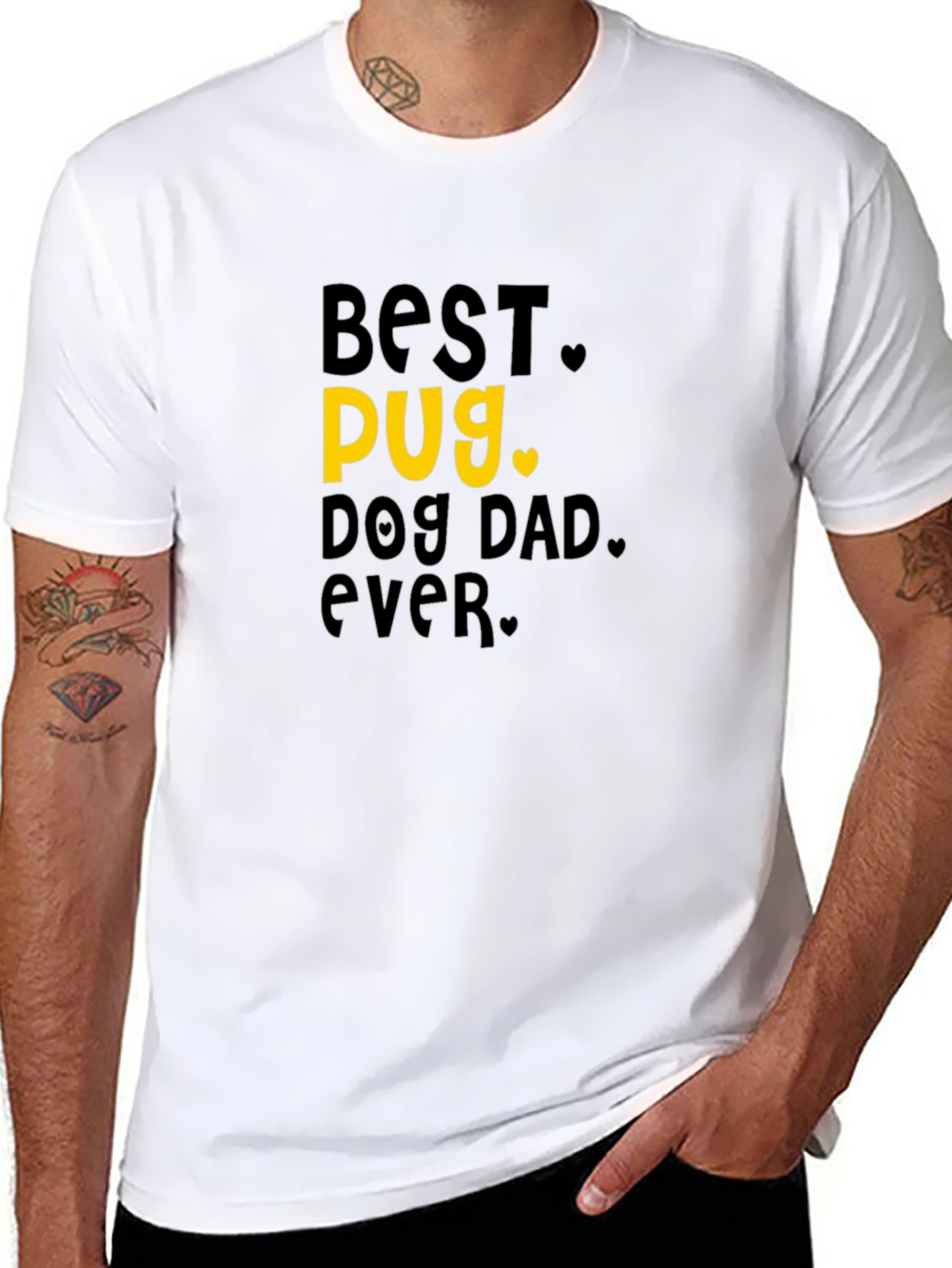Best Pug Dog Dad Ever T-Shirt