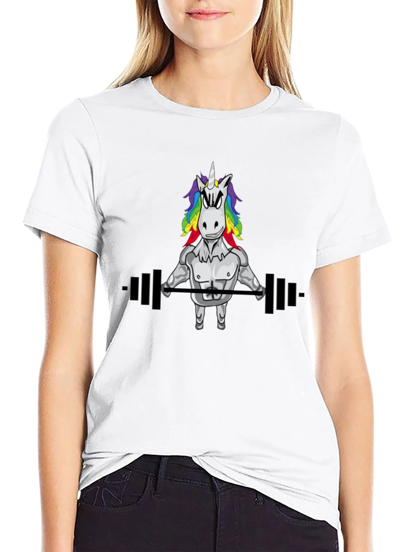 Unicorn Gym Black T-Shirt