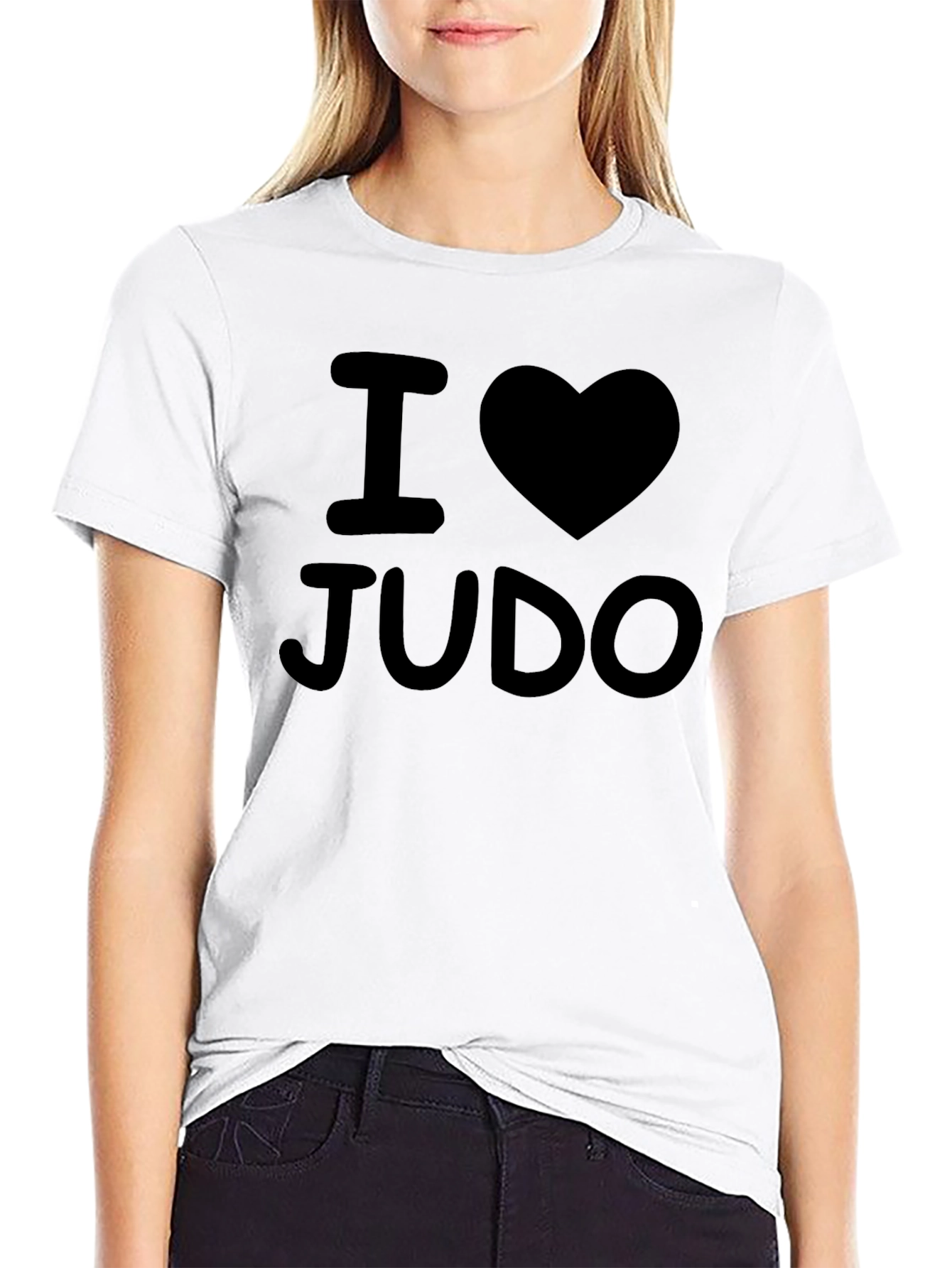 I Love Judo Black T-Shirt