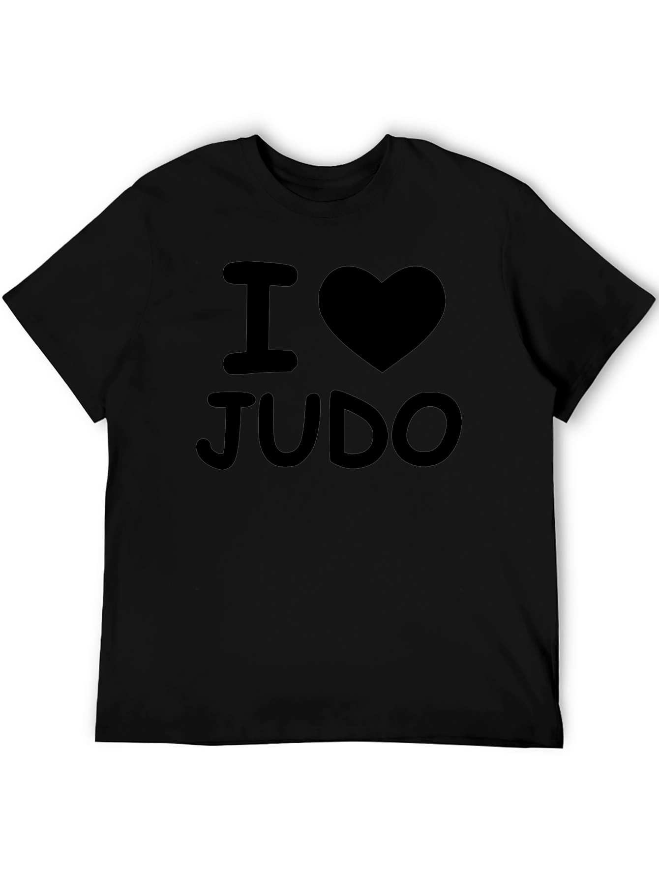 I Love Judo Black T-Shirt