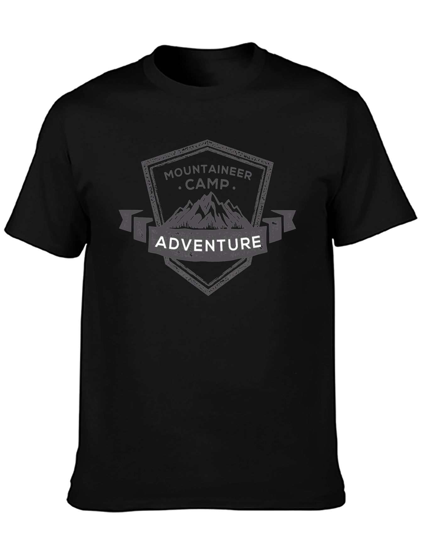 Mountaineer Camp Adventure Black T-Shirt