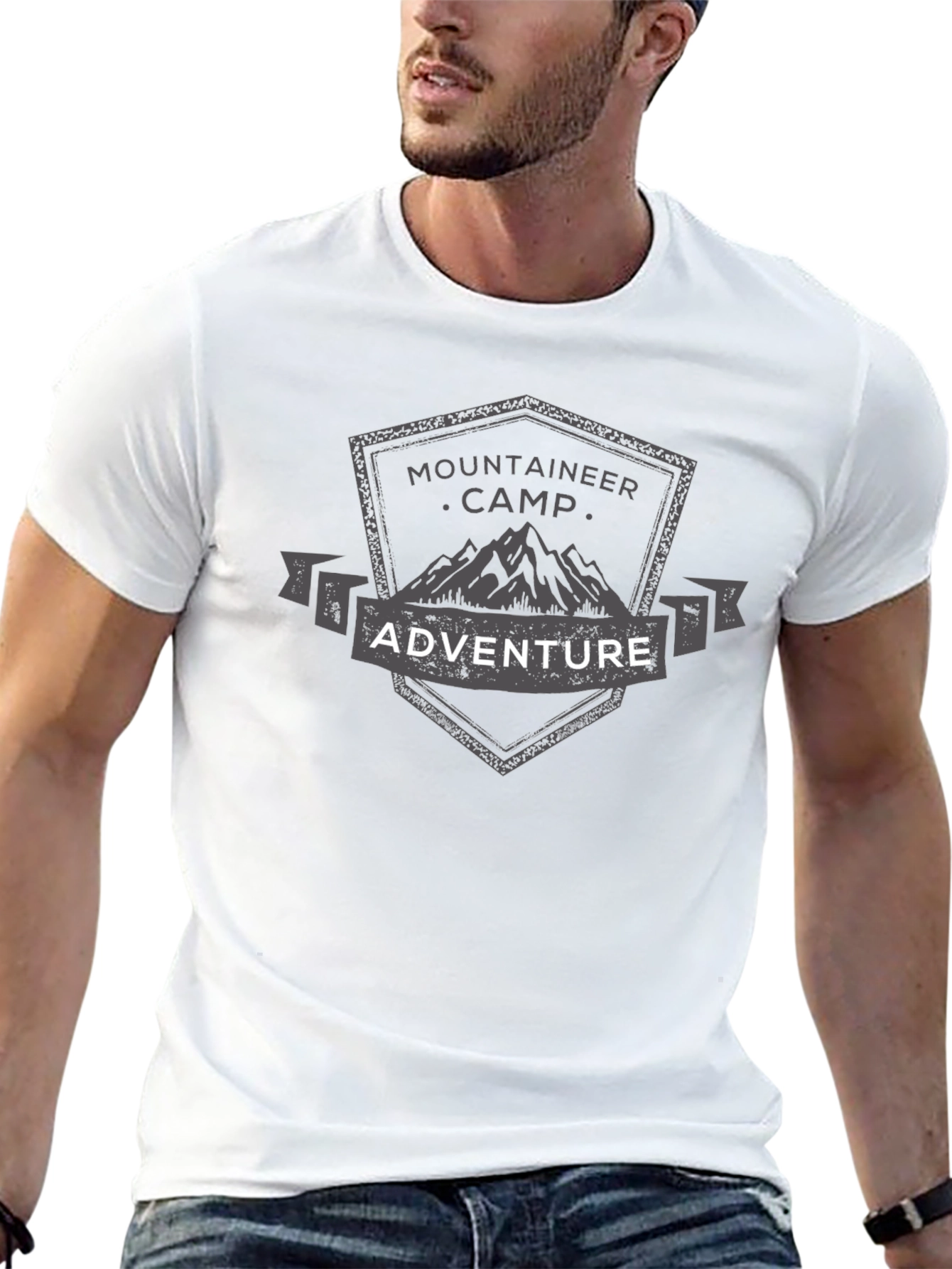 Mountaineer Camp Adventure Black T-Shirt