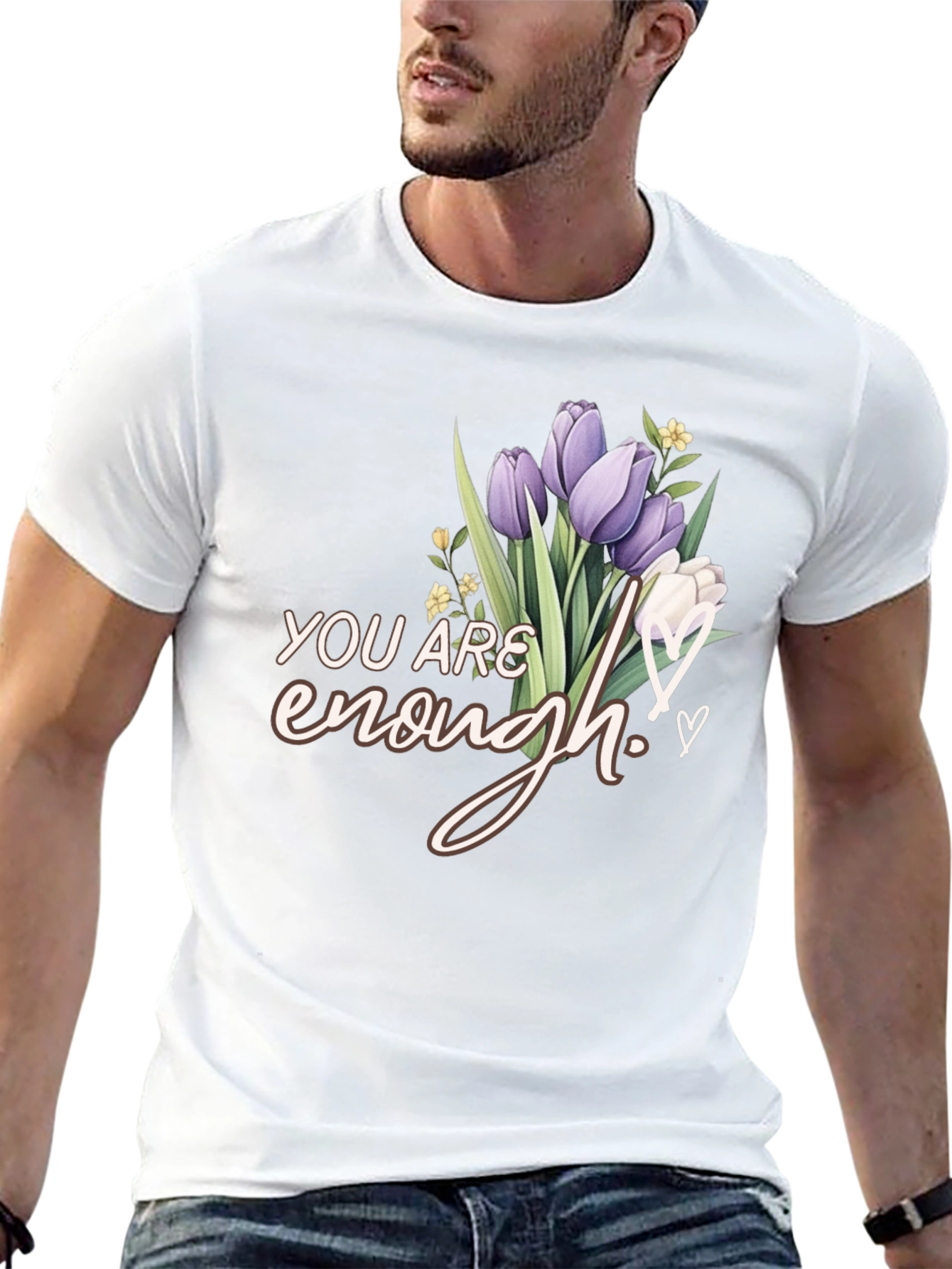 You Are Enough Floral T-Shirt