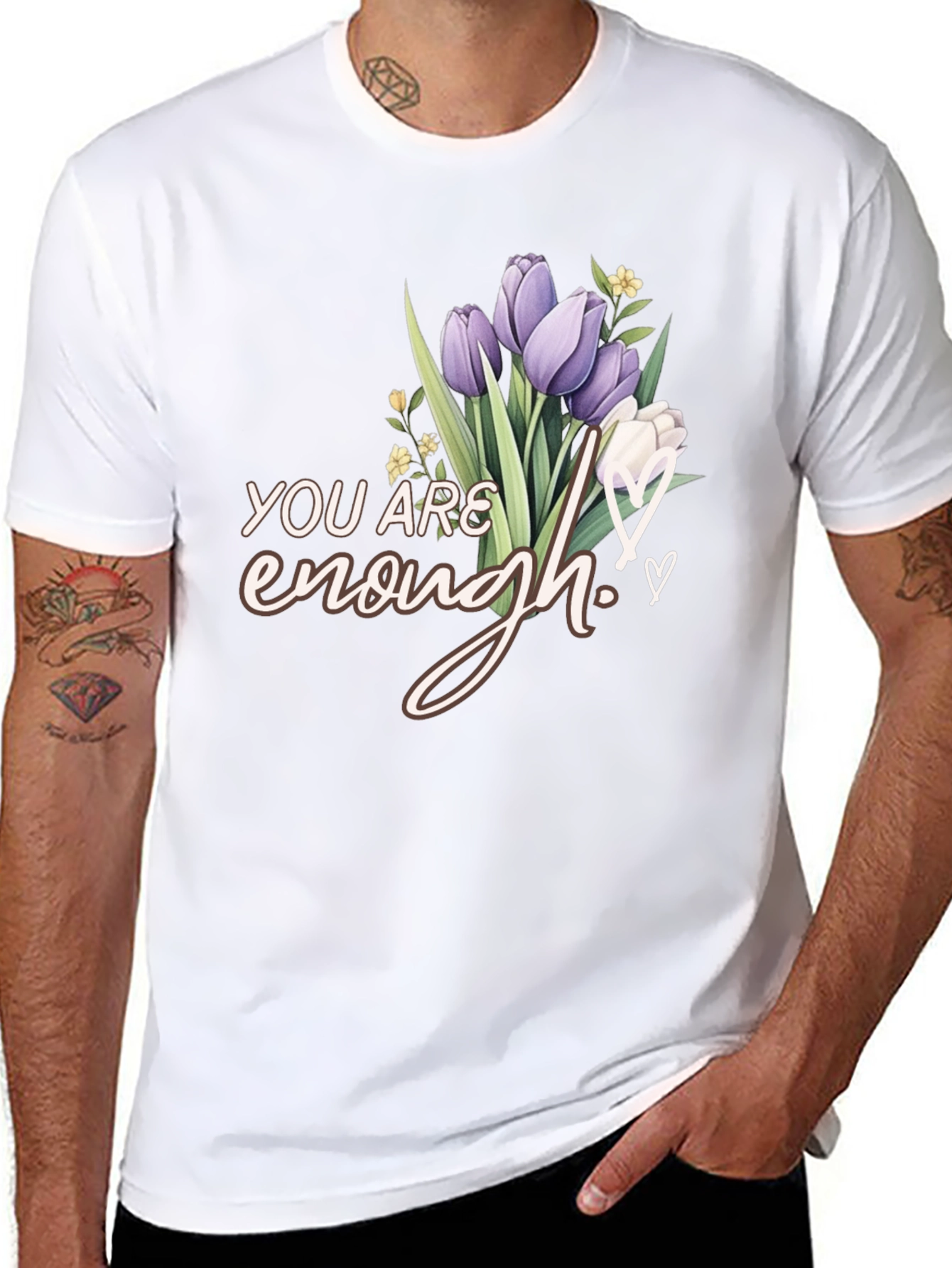 You Are Enough Floral T-Shirt