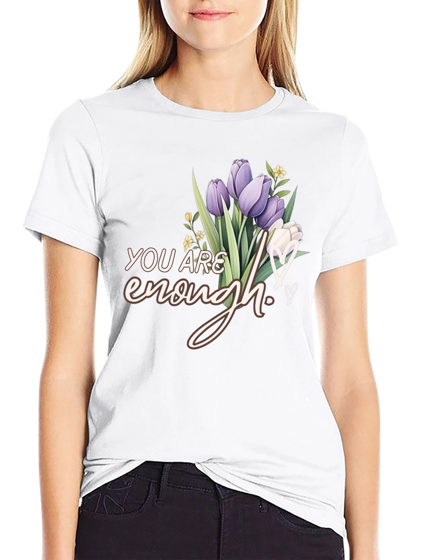 You Are Enough Floral T-Shirt