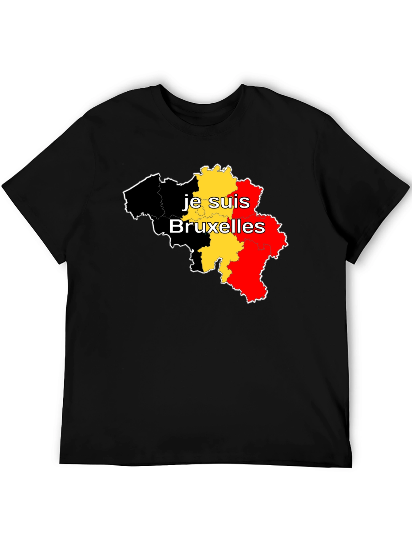 Je Suis Bruxelles Belgium Flag T-Shirt