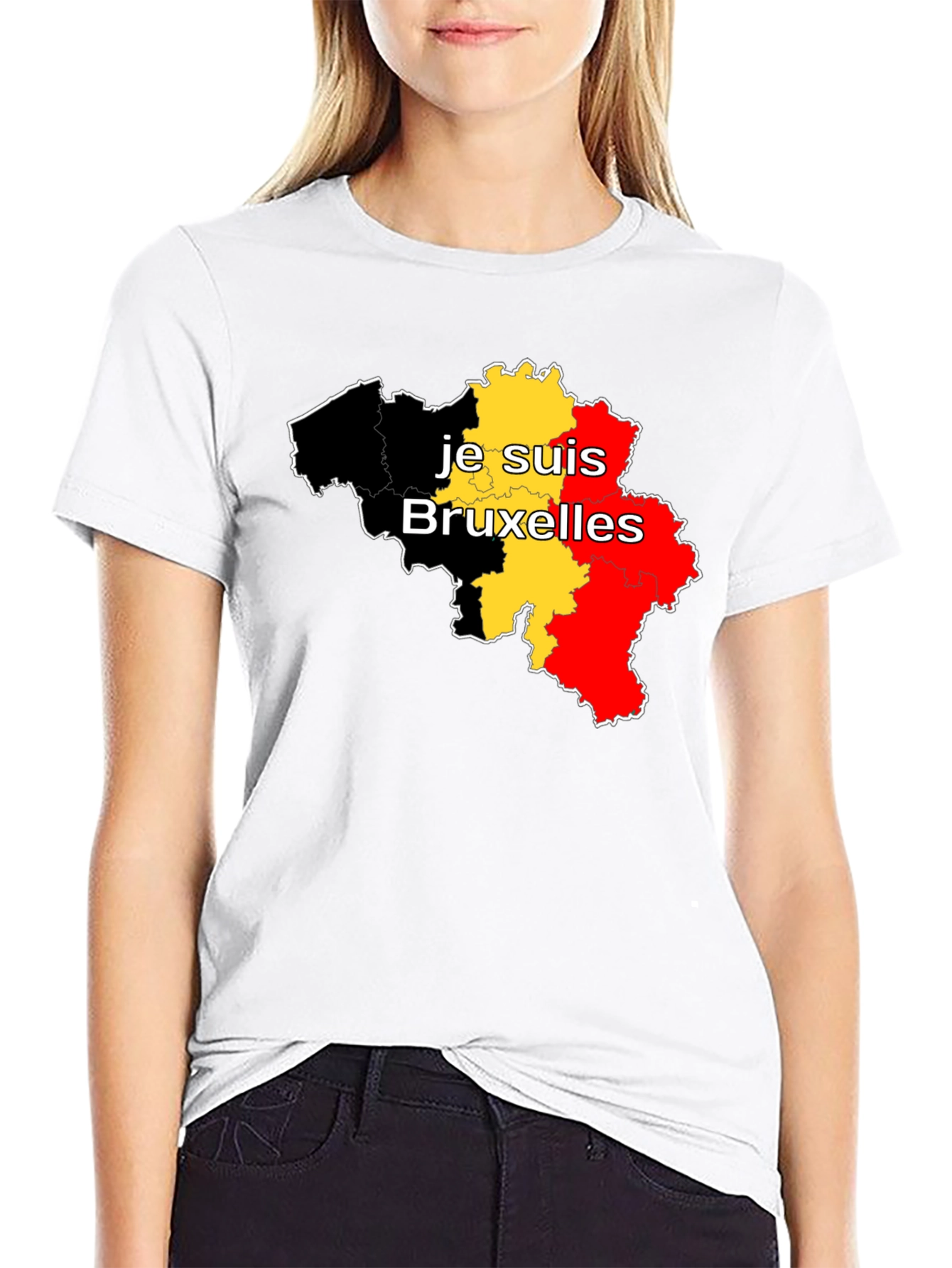 Je Suis Bruxelles Belgium Flag T-Shirt
