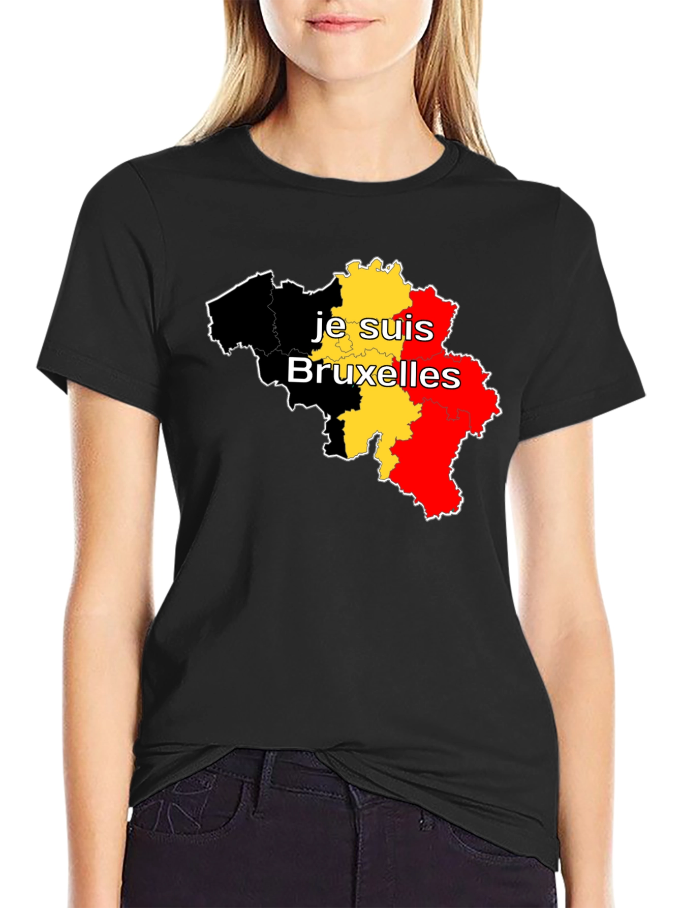 Je Suis Bruxelles Belgium Flag T-Shirt