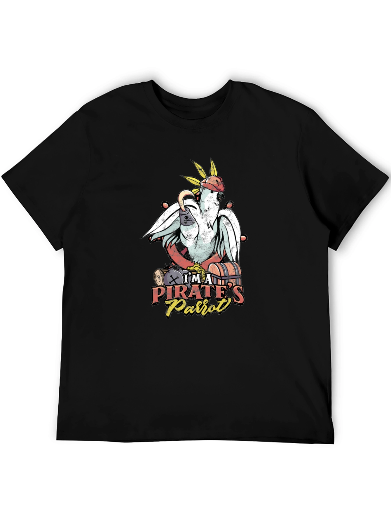 Im A Pirates Parrot Black T-Shirt