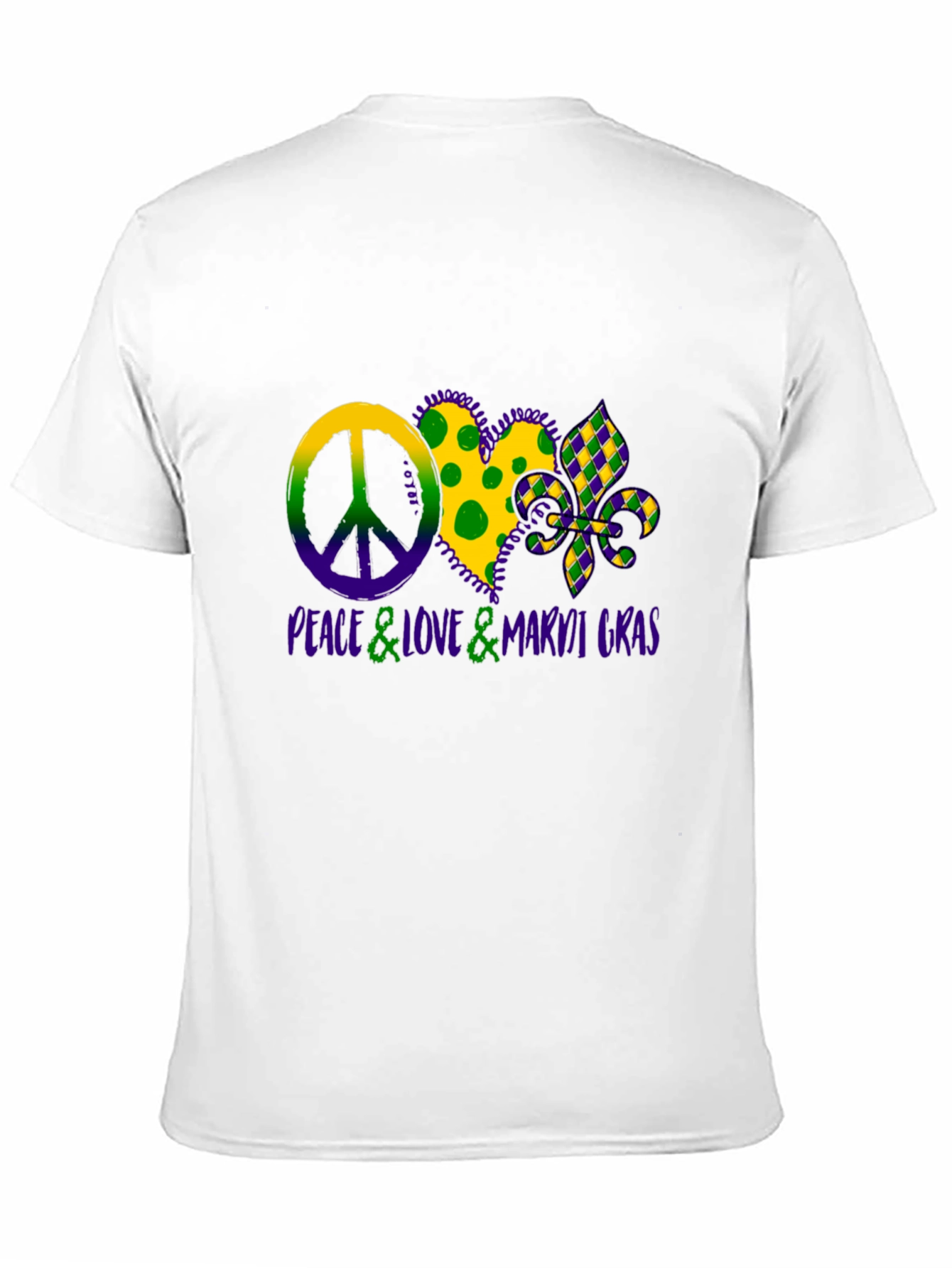 Peace Love Mardi Gras T-Shirt