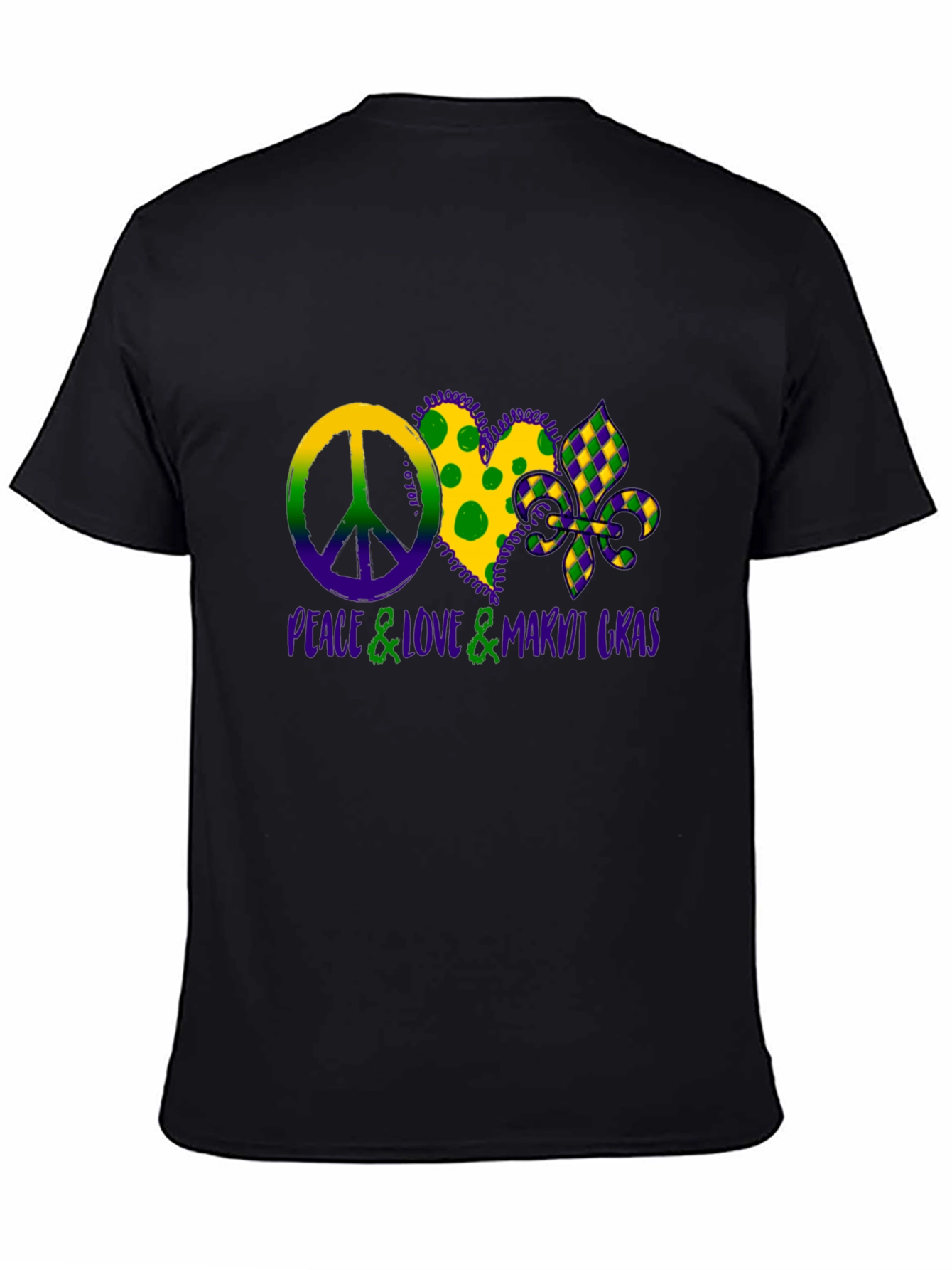 Peace Love Mardi Gras T-Shirt