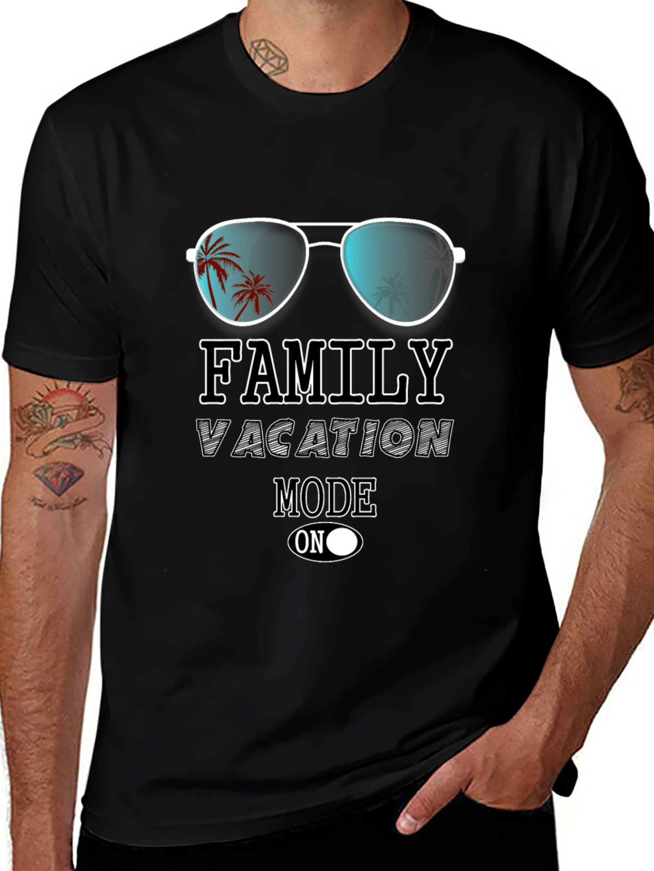 Family Vacation Mode On Graphic T-Shirt