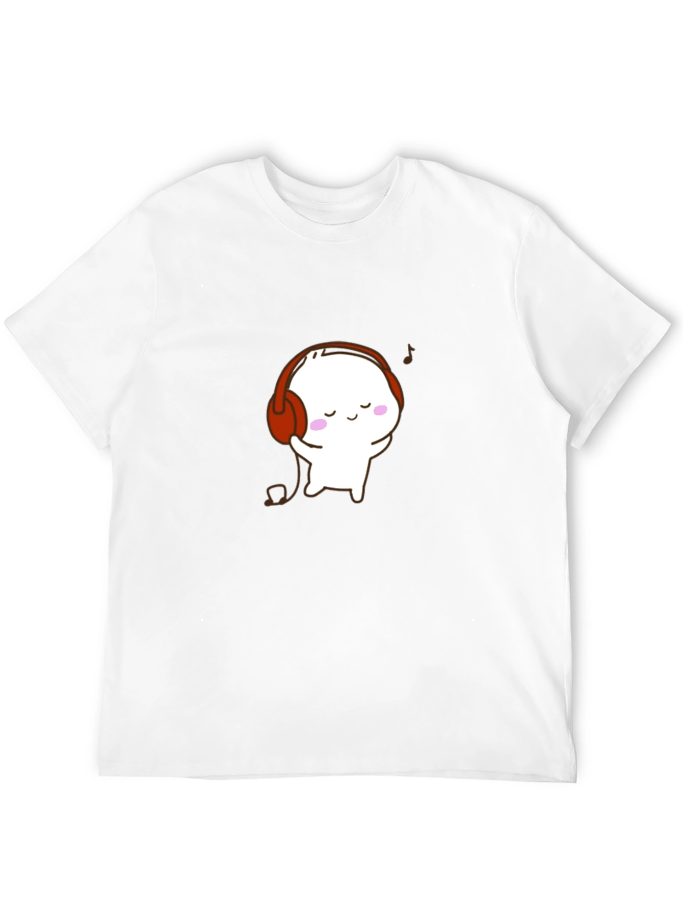 Cute Cartoon Character Black T-Shirt