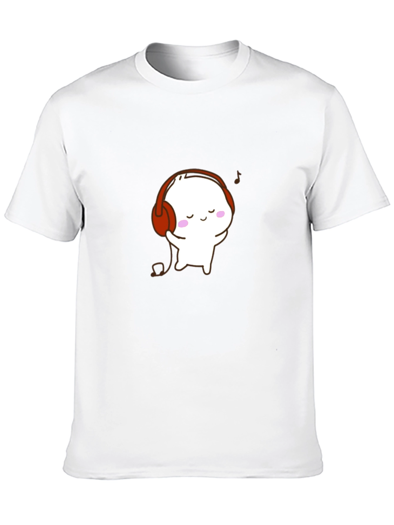 Cute Cartoon Character Black T-Shirt