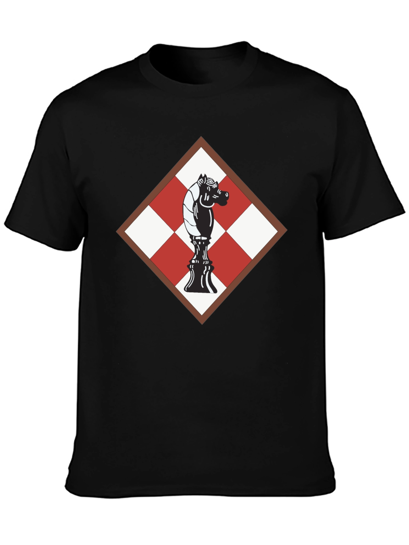 Chess Knight Graphic Tee - Modern Style