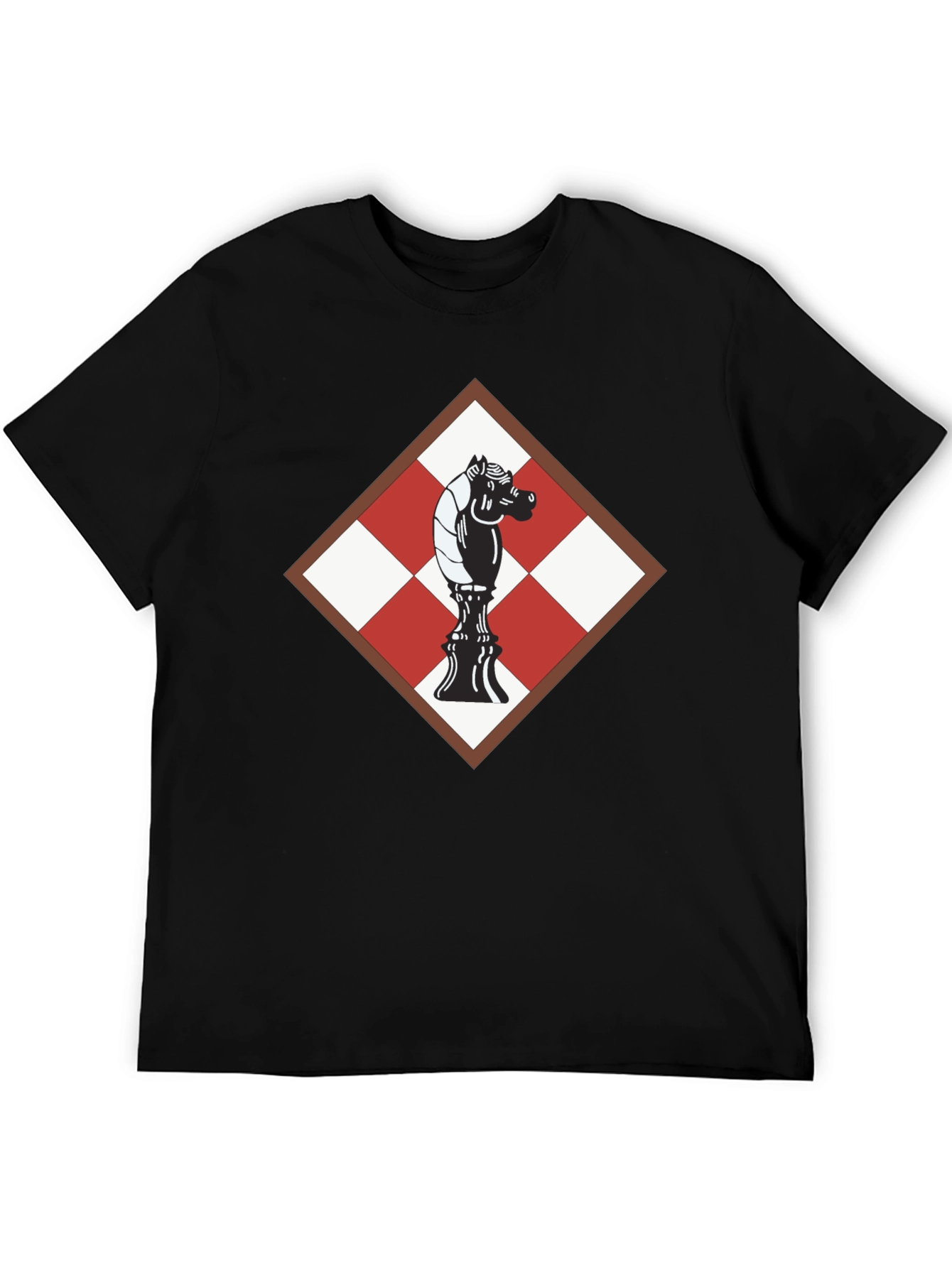 Chess Knight Graphic Tee - Modern Style
