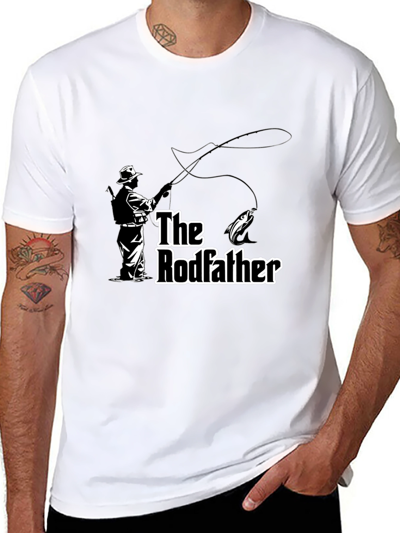 The Rodfather Fishing T-Shirt - Angler Gift
