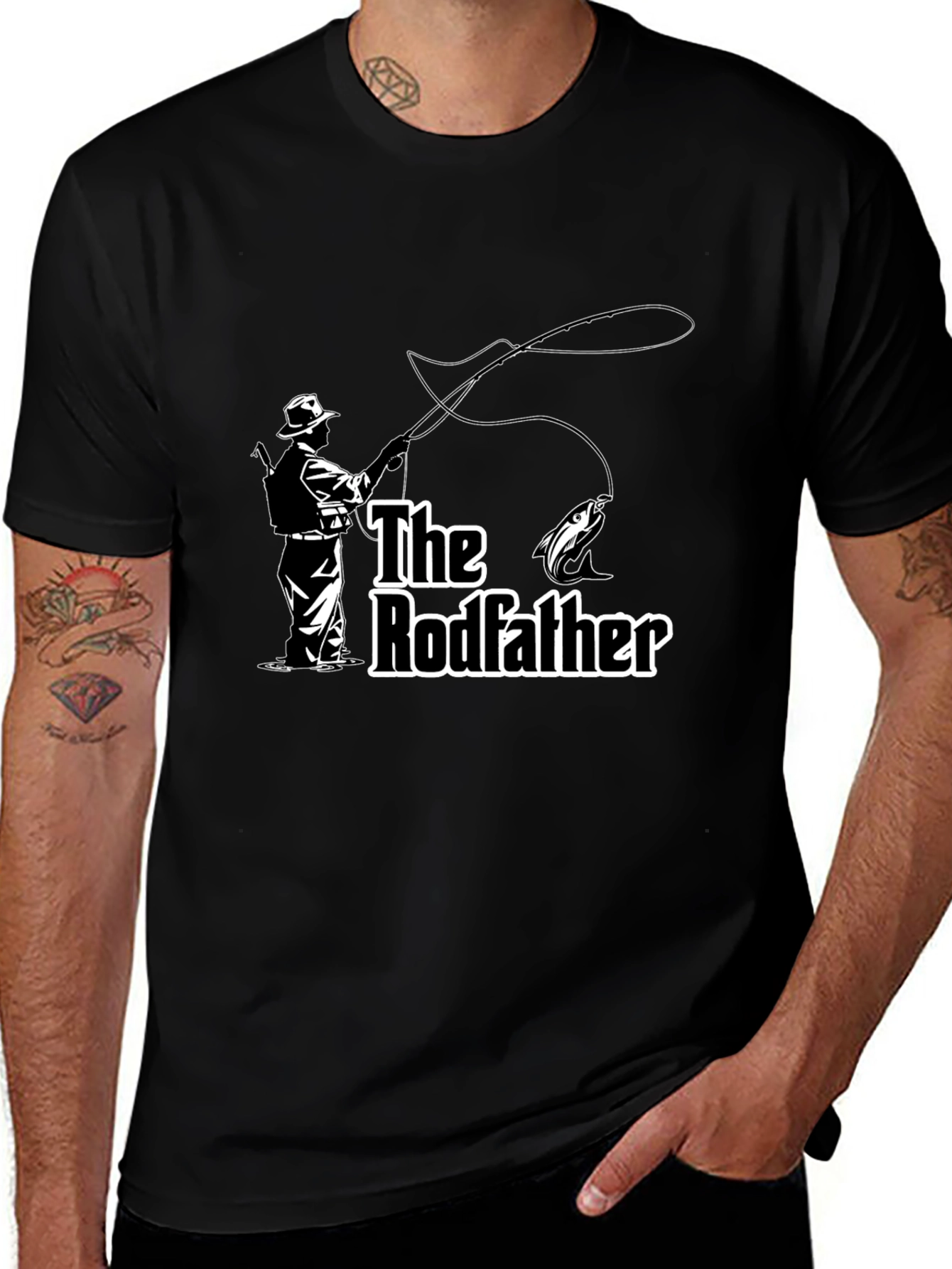 The Rodfather Fishing T-Shirt - Angler Gift