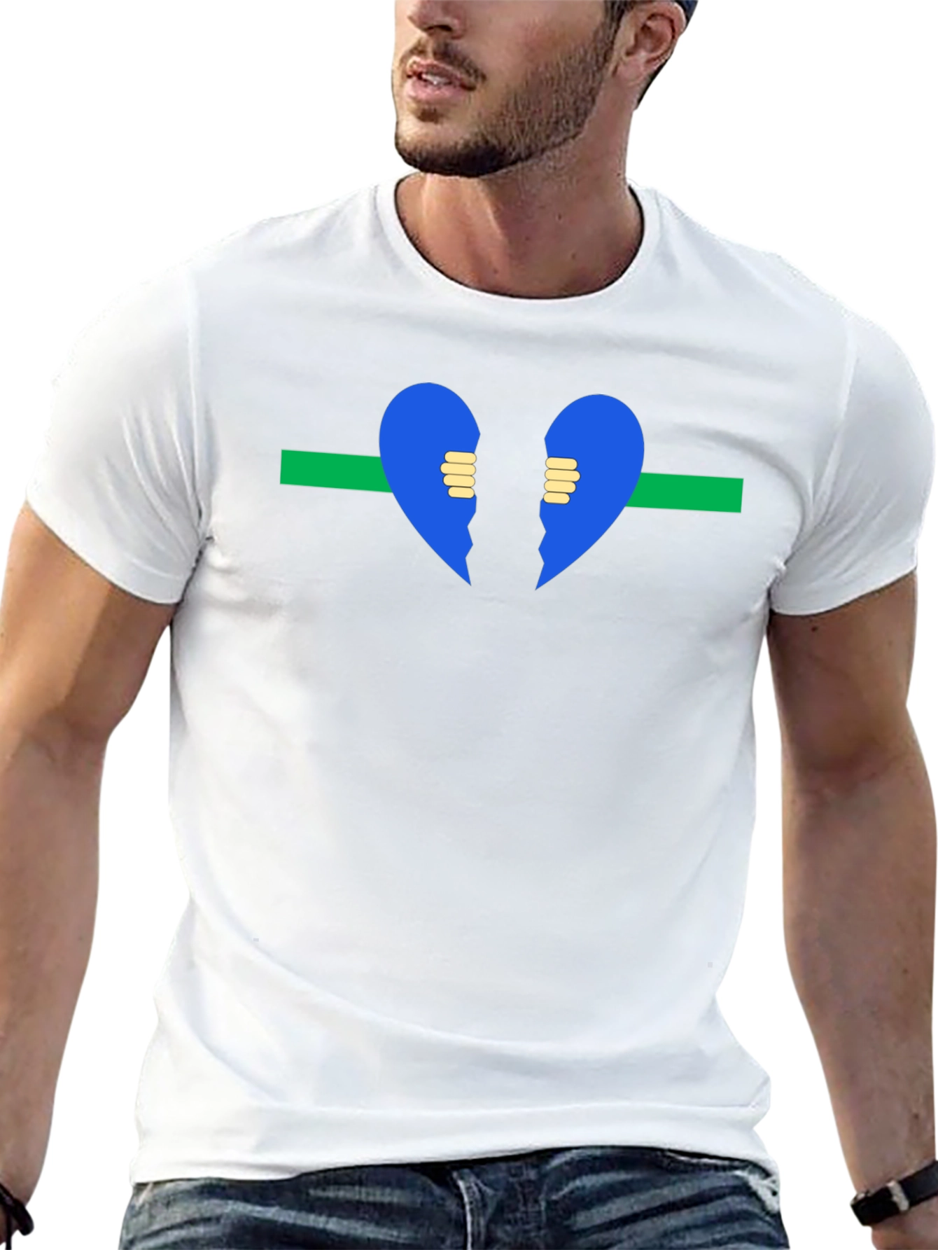 Broken Heart T-Shirt - Black Graphic Tee