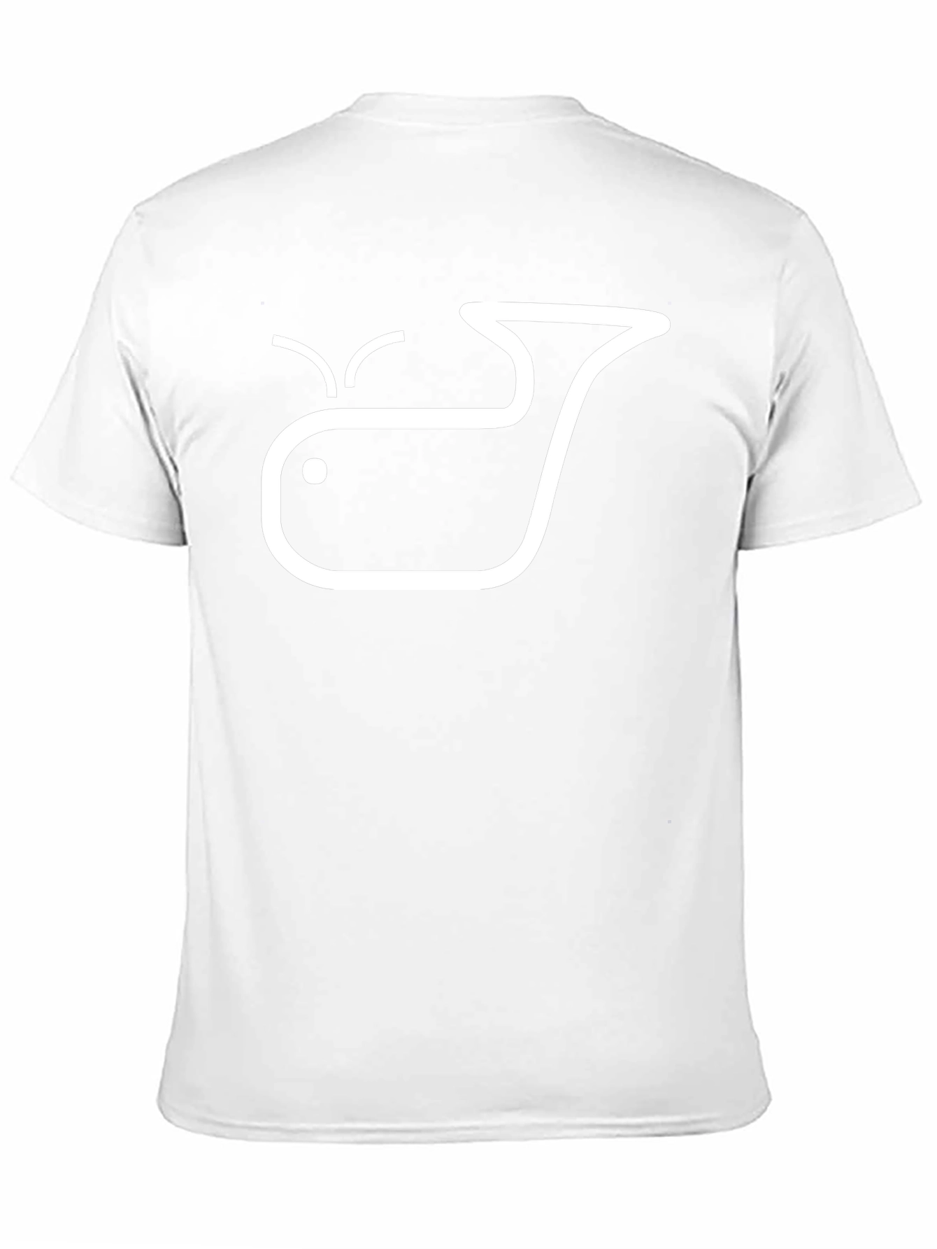 Whale Graphic Tee - Black Crew Neck