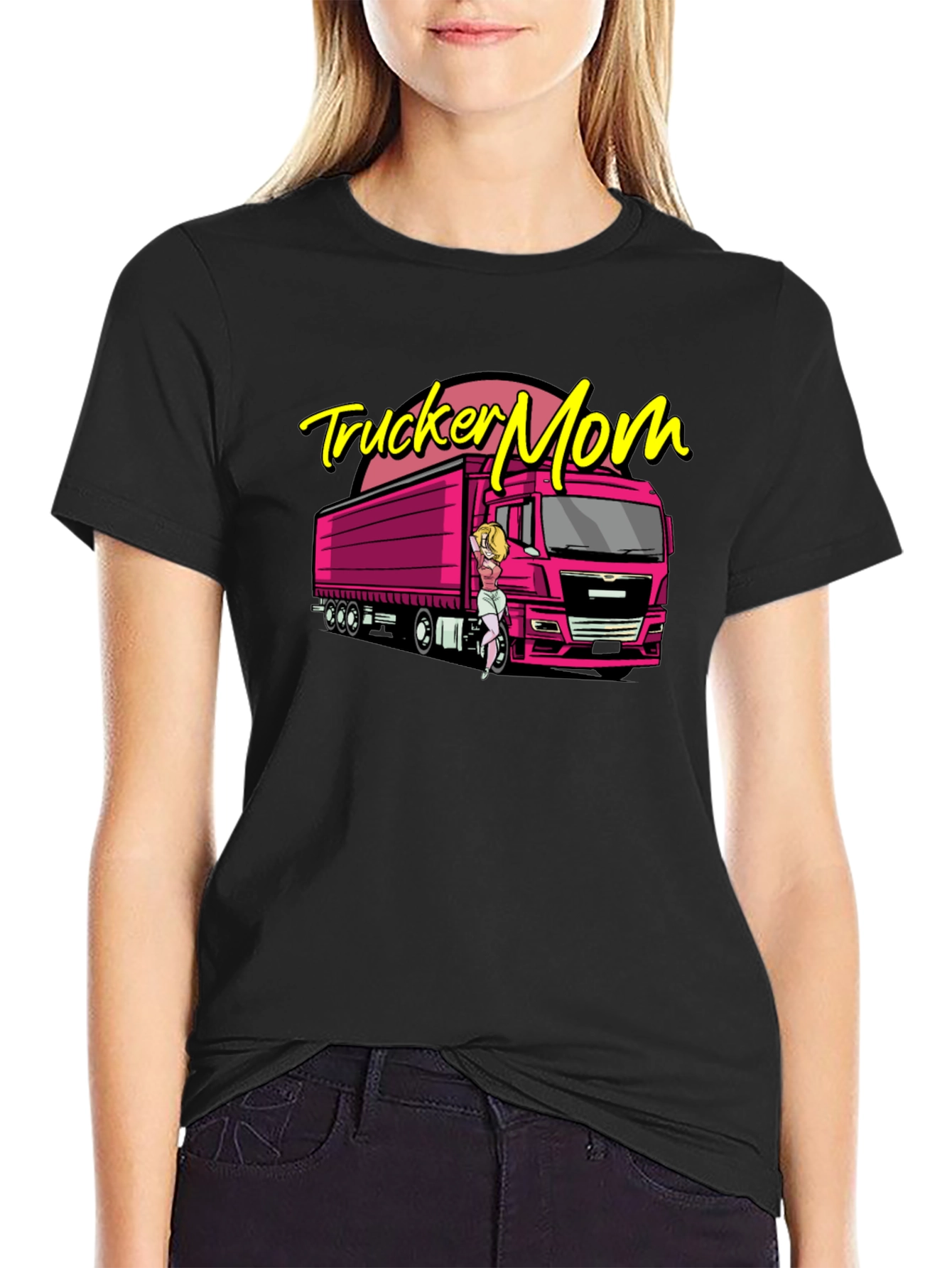 Trucker Mom T-Shirt - Bold & Fun Design