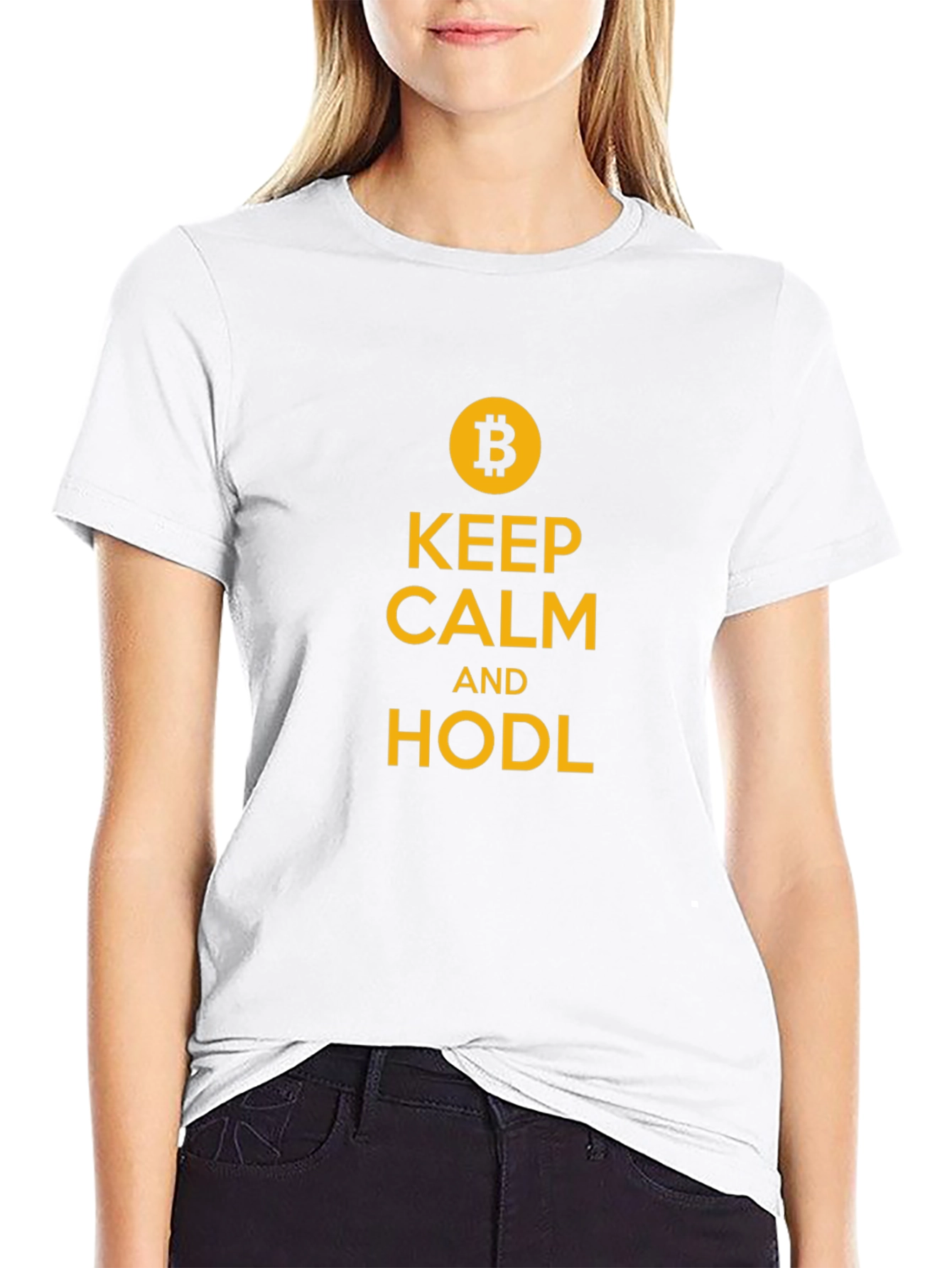 Keep Calm and HODL Bitcoin T-Shirt - Crypto Tee