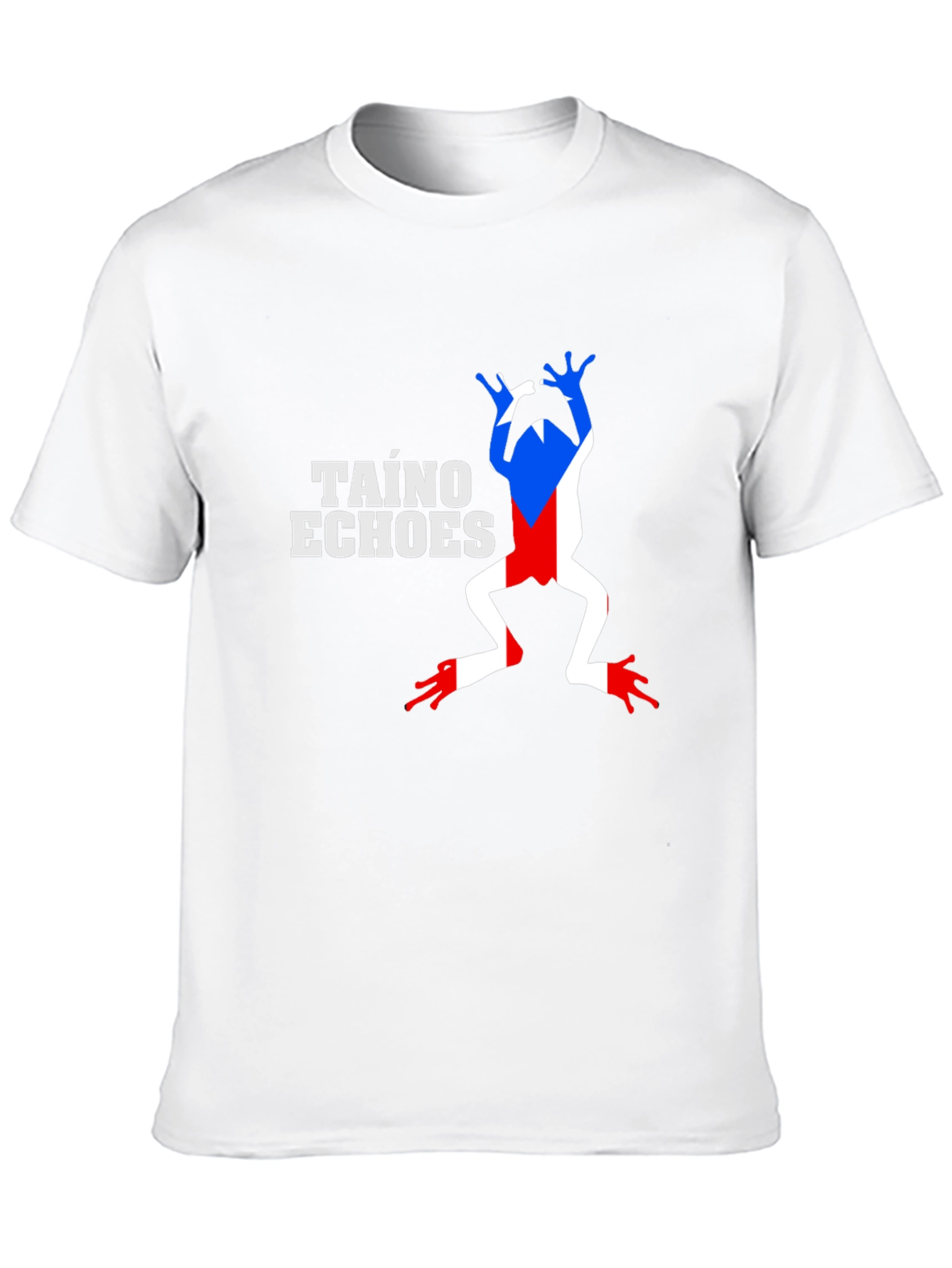 Taino Echoes Frog Graphic Black T-Shirt