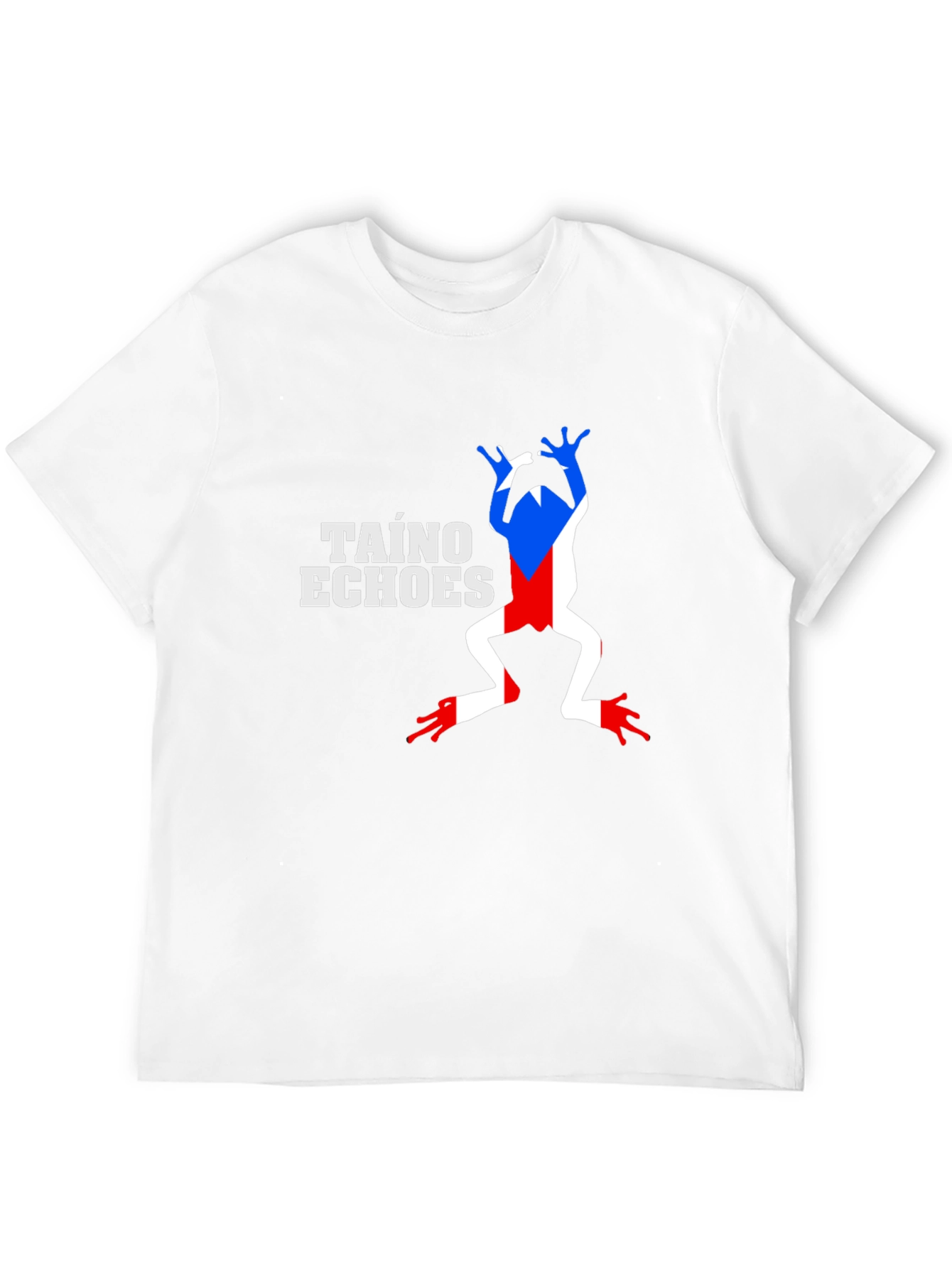 Taino Echoes Frog Graphic Black T-Shirt
