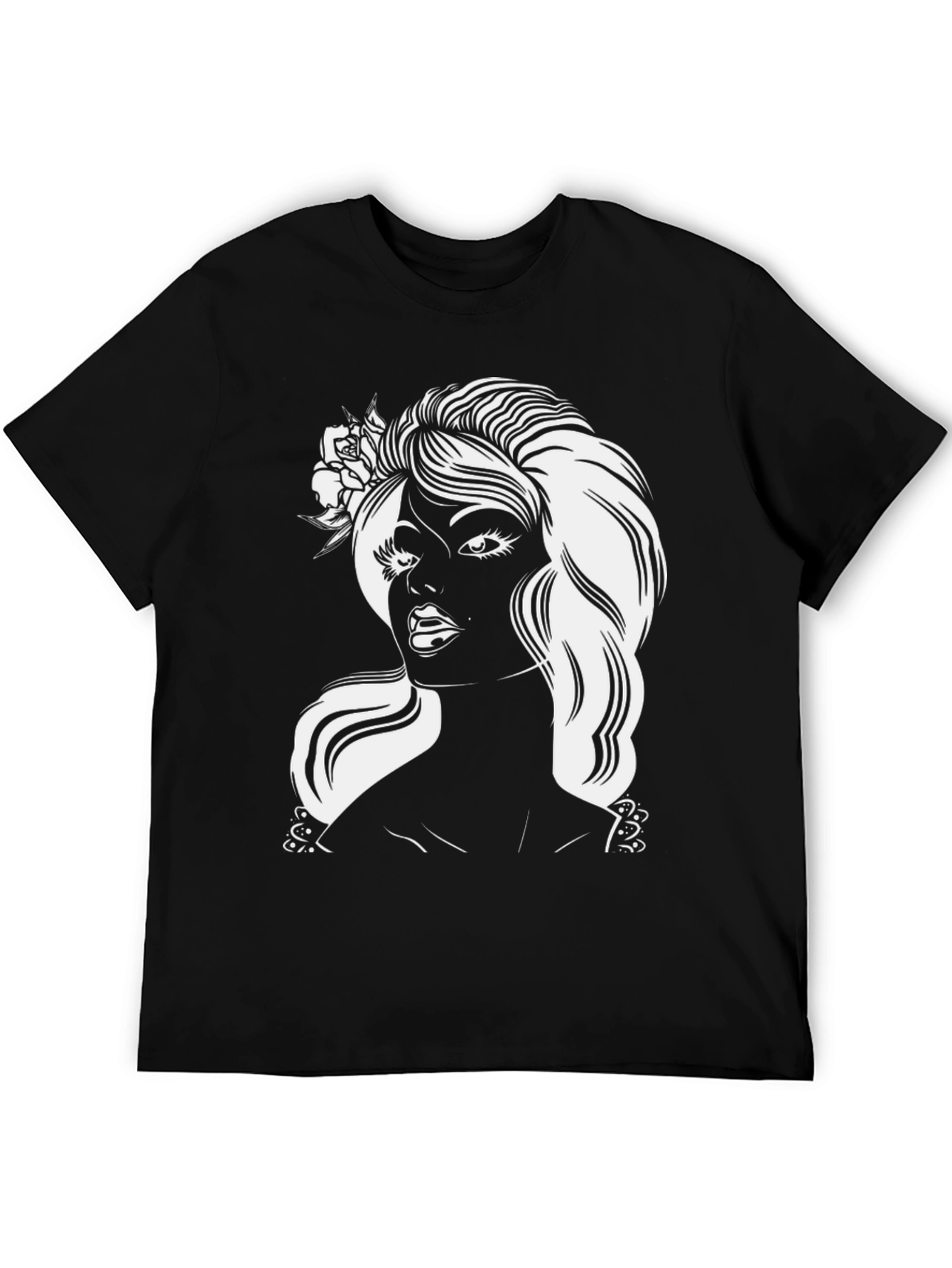 Retro Glam T-Shirt - Black Graphic Tee