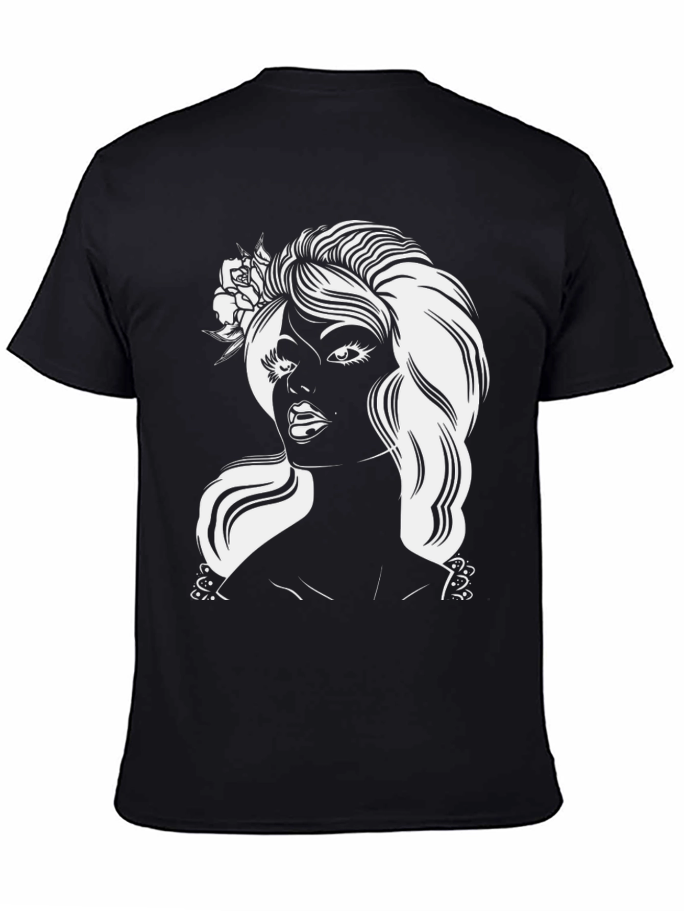 Retro Glam T-Shirt - Black Graphic Tee