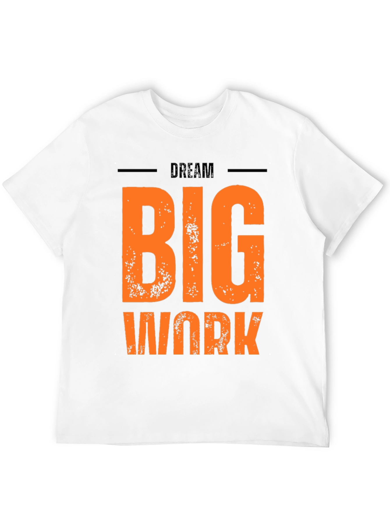 Dream Big Work Hard Graphic Tee - Black