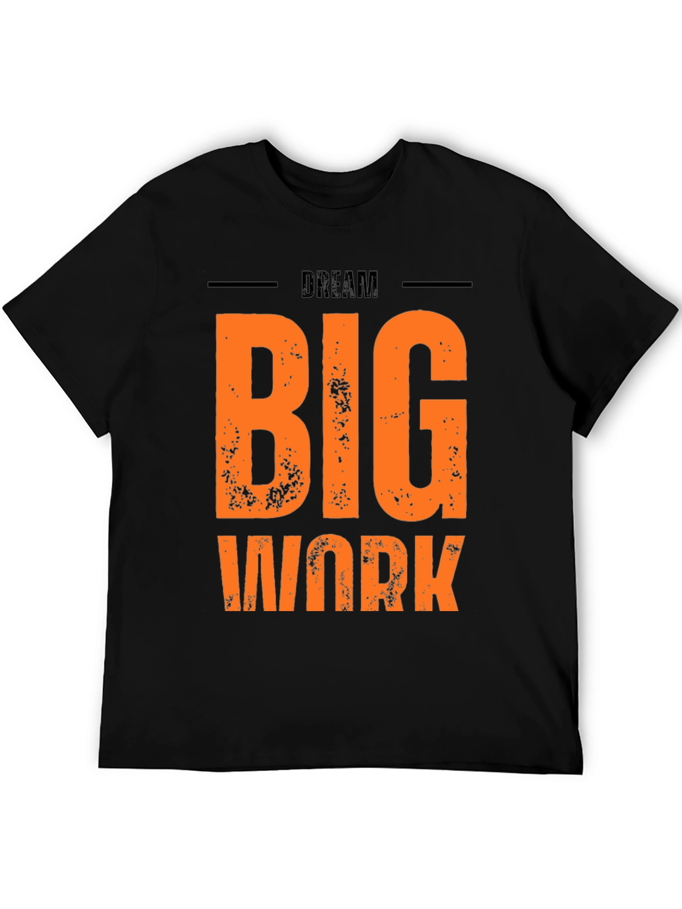 Dream Big Work Hard Graphic Tee - Black