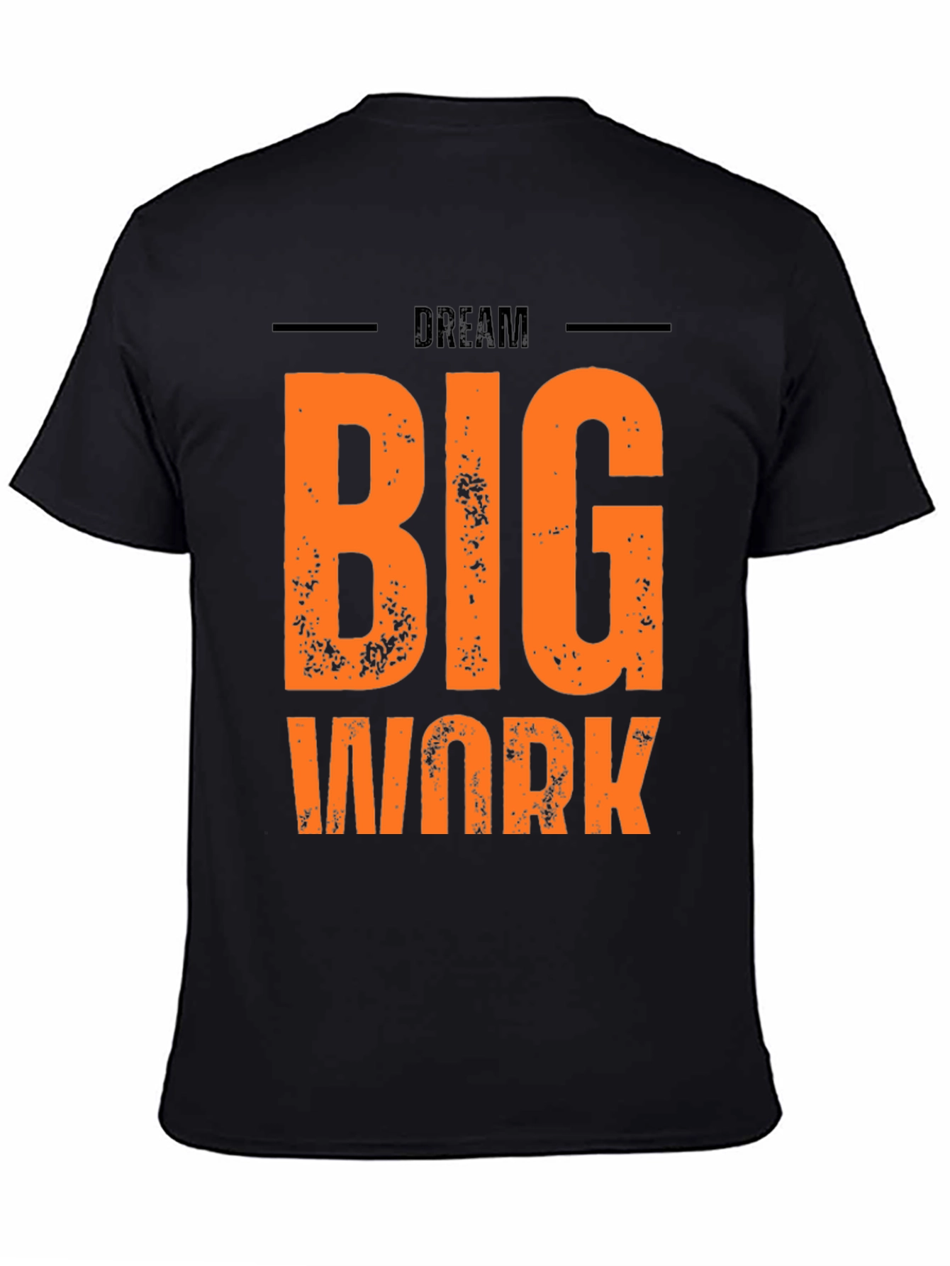 Dream Big Work Hard Graphic Tee - Black