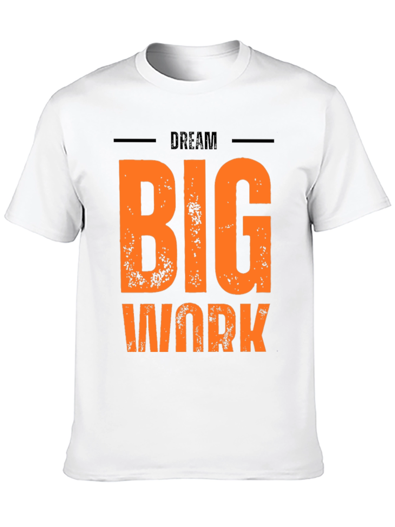 Dream Big Work Hard Graphic Tee - Black