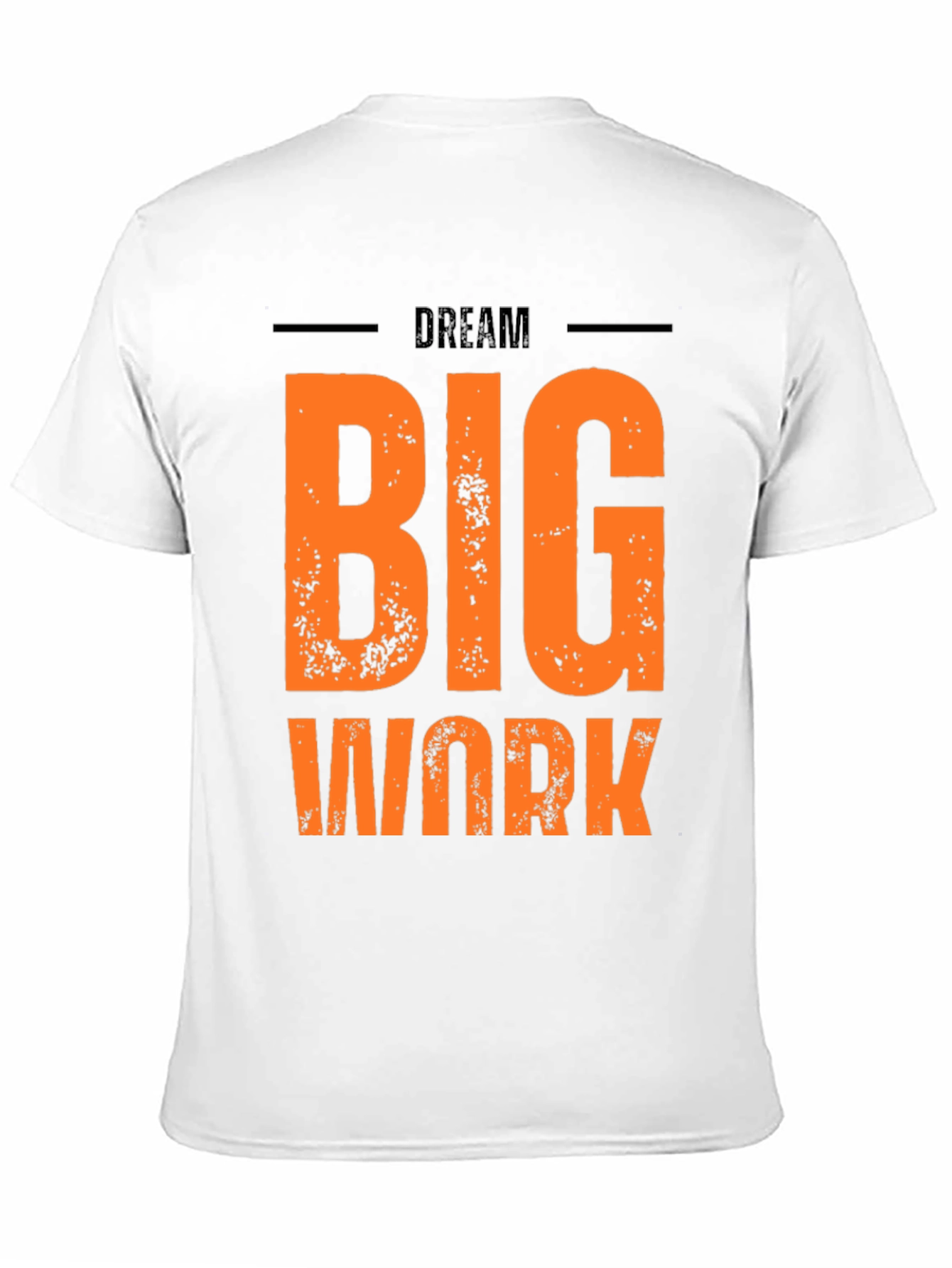 Dream Big Work Hard Graphic Tee - Black