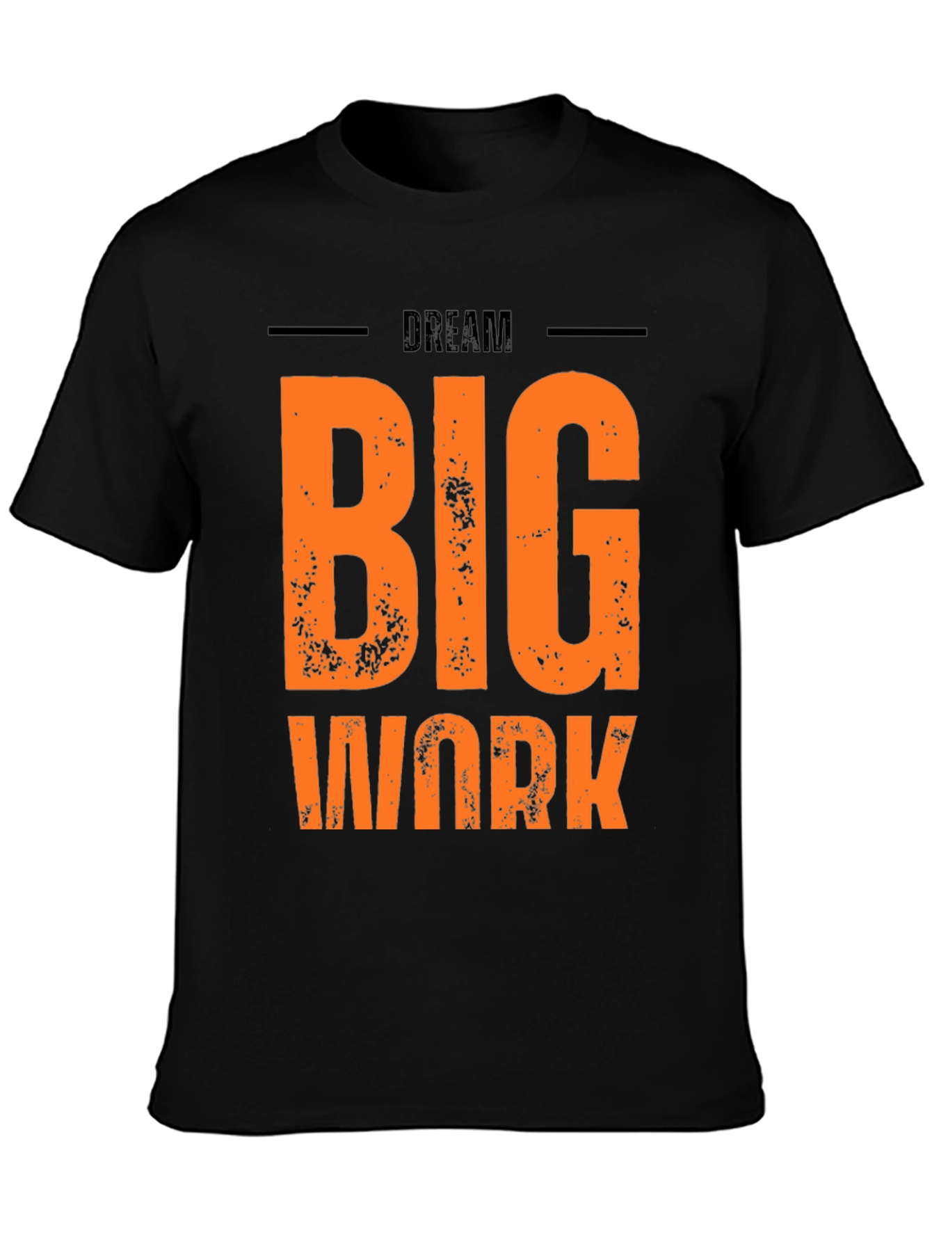 Dream Big Work Hard Graphic Tee - Black