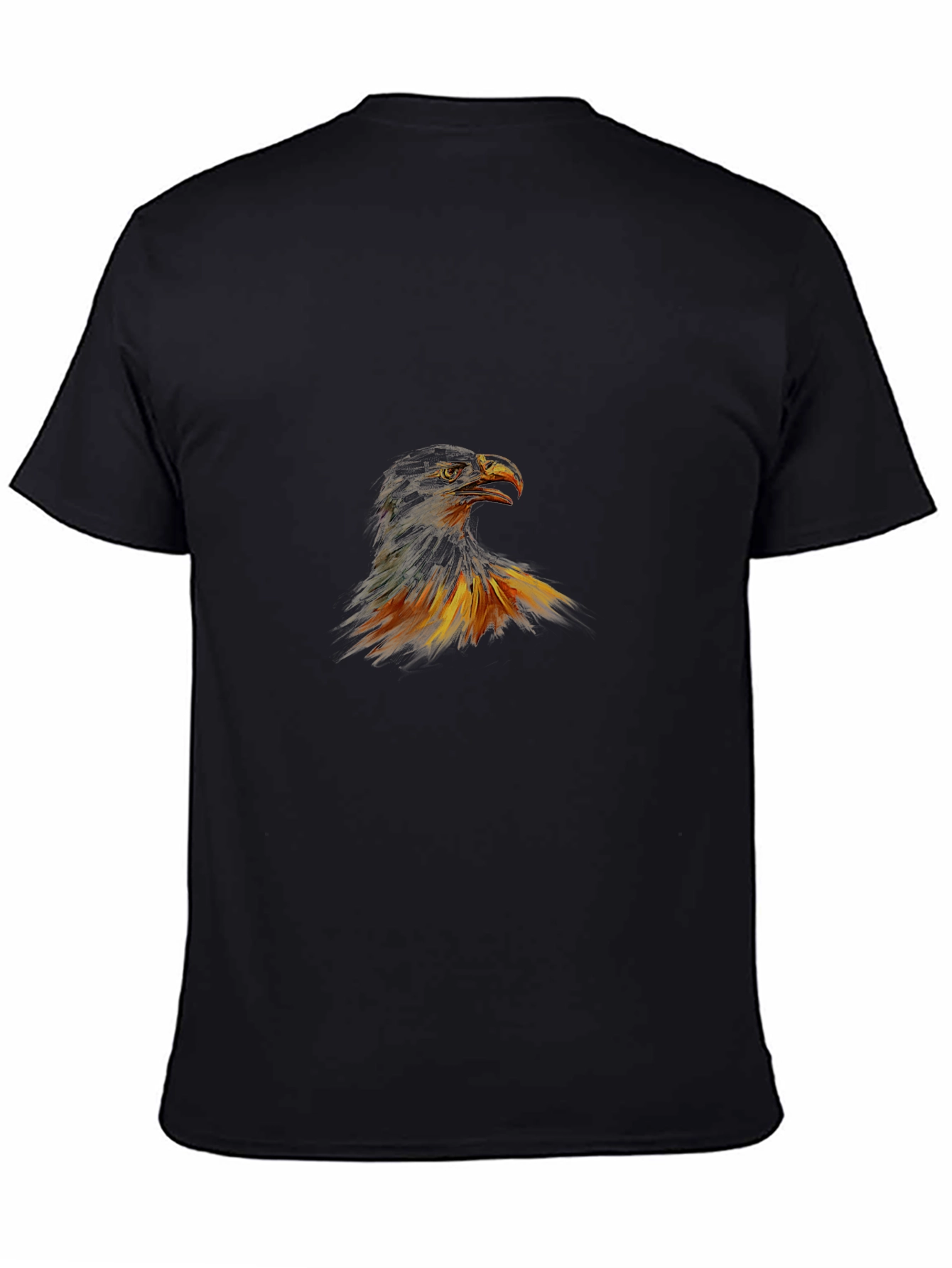 Mens Black Eagle Graphic Tee