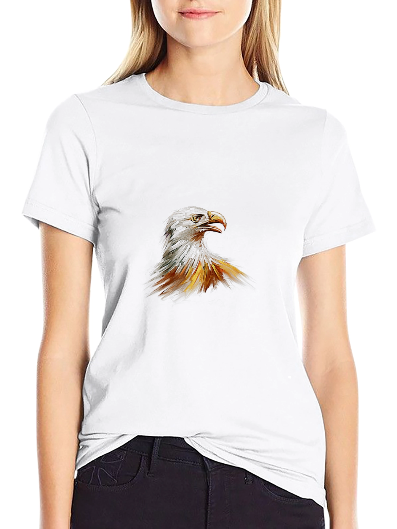 Mens Black Eagle Graphic Tee